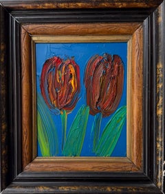 Hunt Slonem "Tulipanes" Flor Multicolor