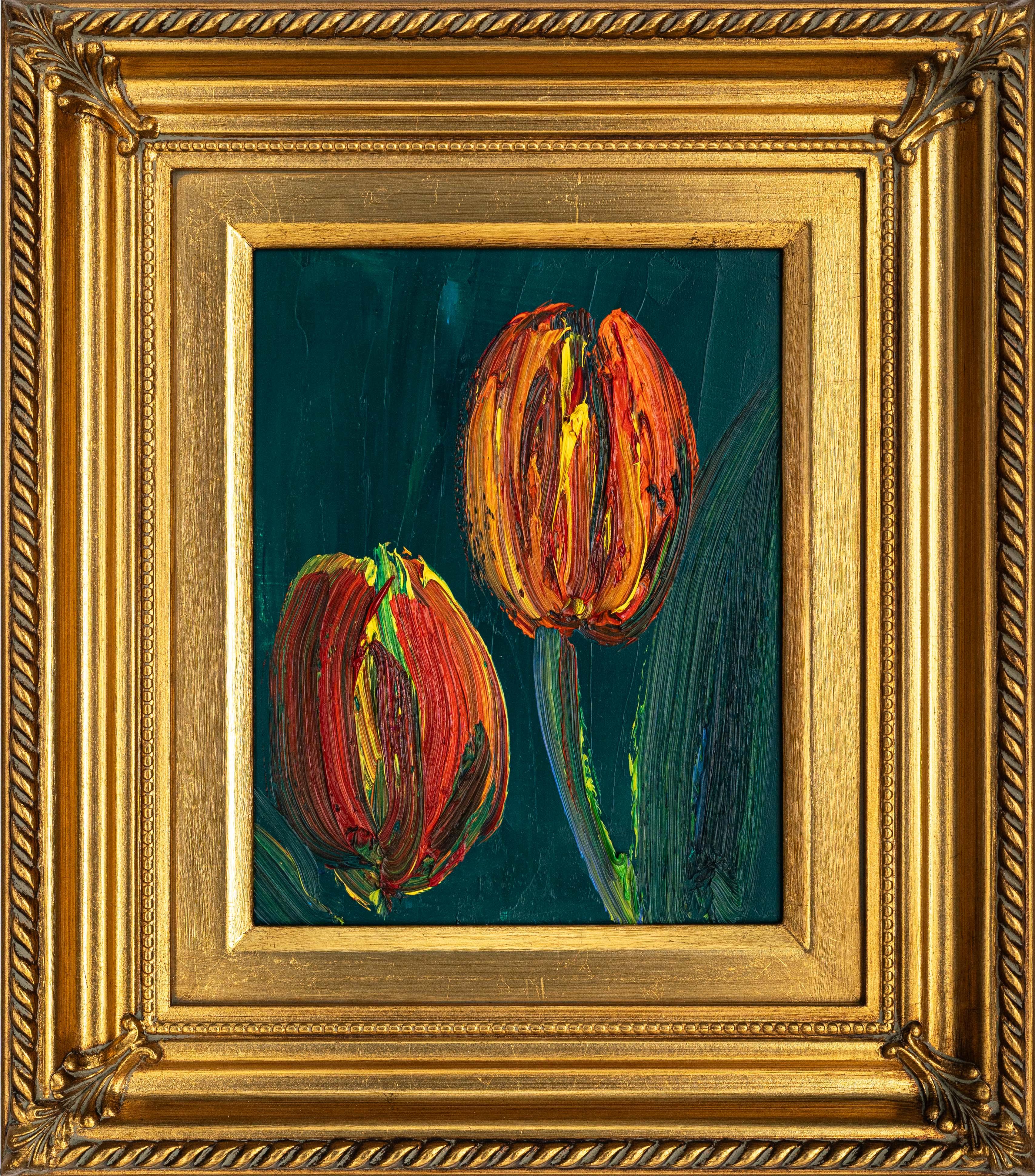 Artiste :  Slonem, Hunt
Titre :  Deux tulipes
Date :  2025
Moyen :  Huile sur bois
Sans cadre Dimensions :  10" x 8"
Encadré Dimensions :  16" x 14"
Signature :  Signé par l'artiste au verso.
Edition :  Unique en son genre

Hunt S'est illustré par