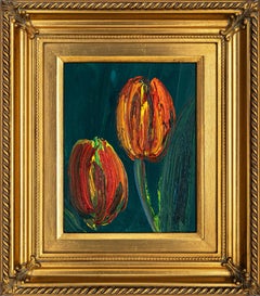 Hunt Slonem "Deux tulipes" Floral