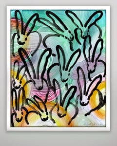 Hunt Slonem Unique Swirl Scent Glowbox Signed Original LED Painting