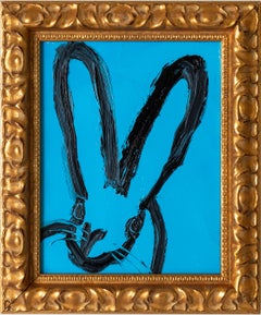 Hunt Slonem "Untitled" Blue Bunny 