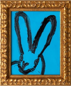 Hunt Slonem "Untitled" Blue Bunny