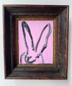 Hunt Slonem "Untitled" Pink Bunny