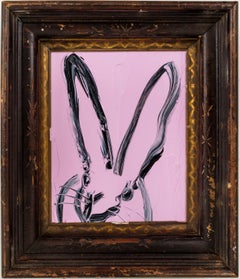 Hunt Slonem "Untitled" Pink Bunny
