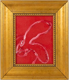Hunt Slonem "Valentine" Red Bunny