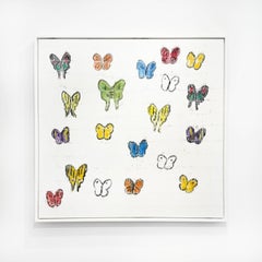Hunt Slonem "White Butterflies (Holy Week)" Butterflies
