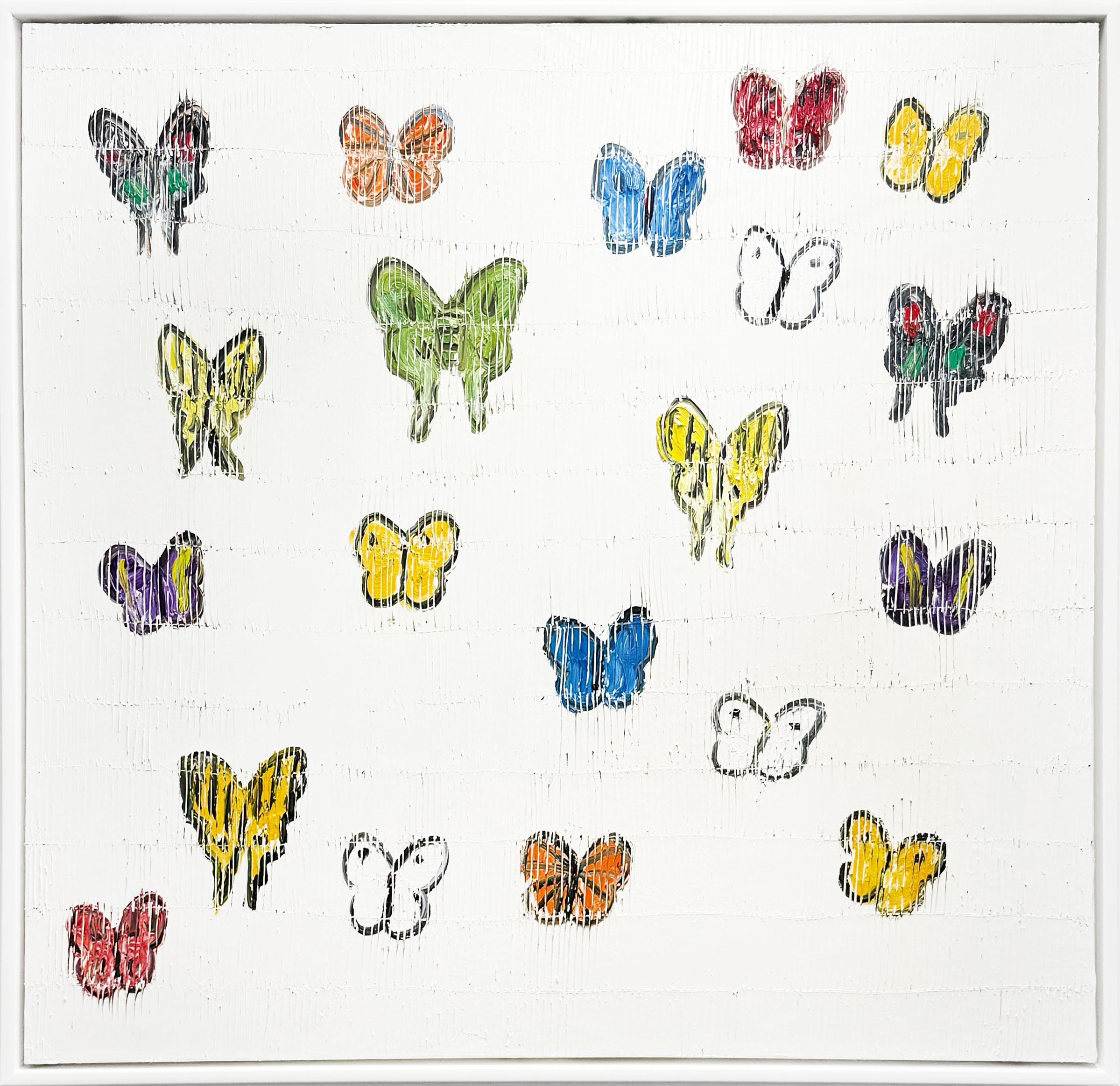 Hunt Slonem "Papillons blancs (Semaine Sainte)" Papillons