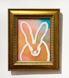 Hunt Slonem "White Diamond Profile" Bunny