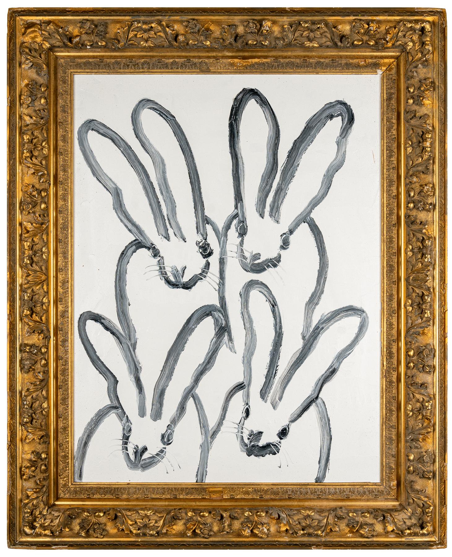 Hunt Slonem Animal Painting - Hutch 4 Play (JEM0420)