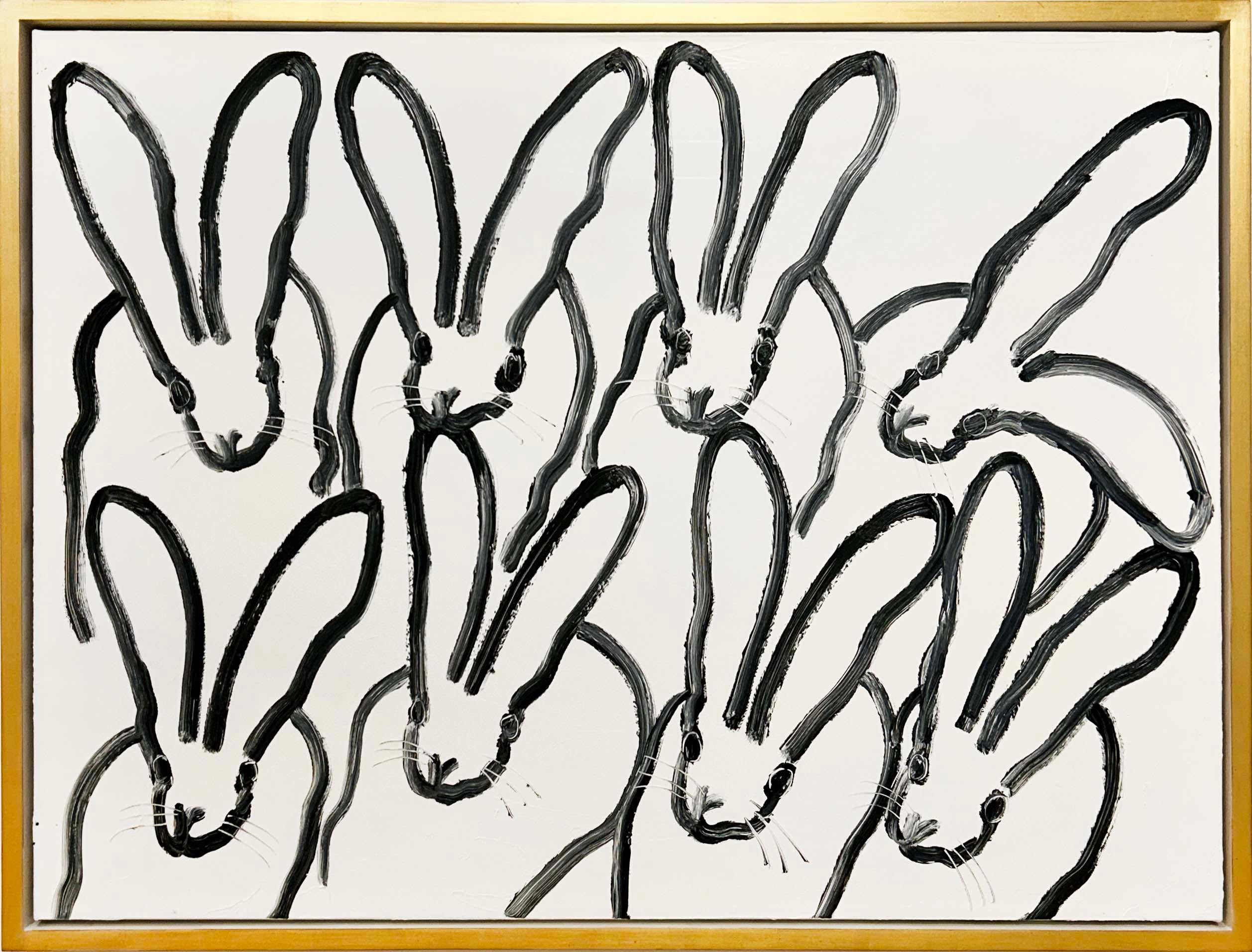 Hunt Slonem Animal Painting – Hutch