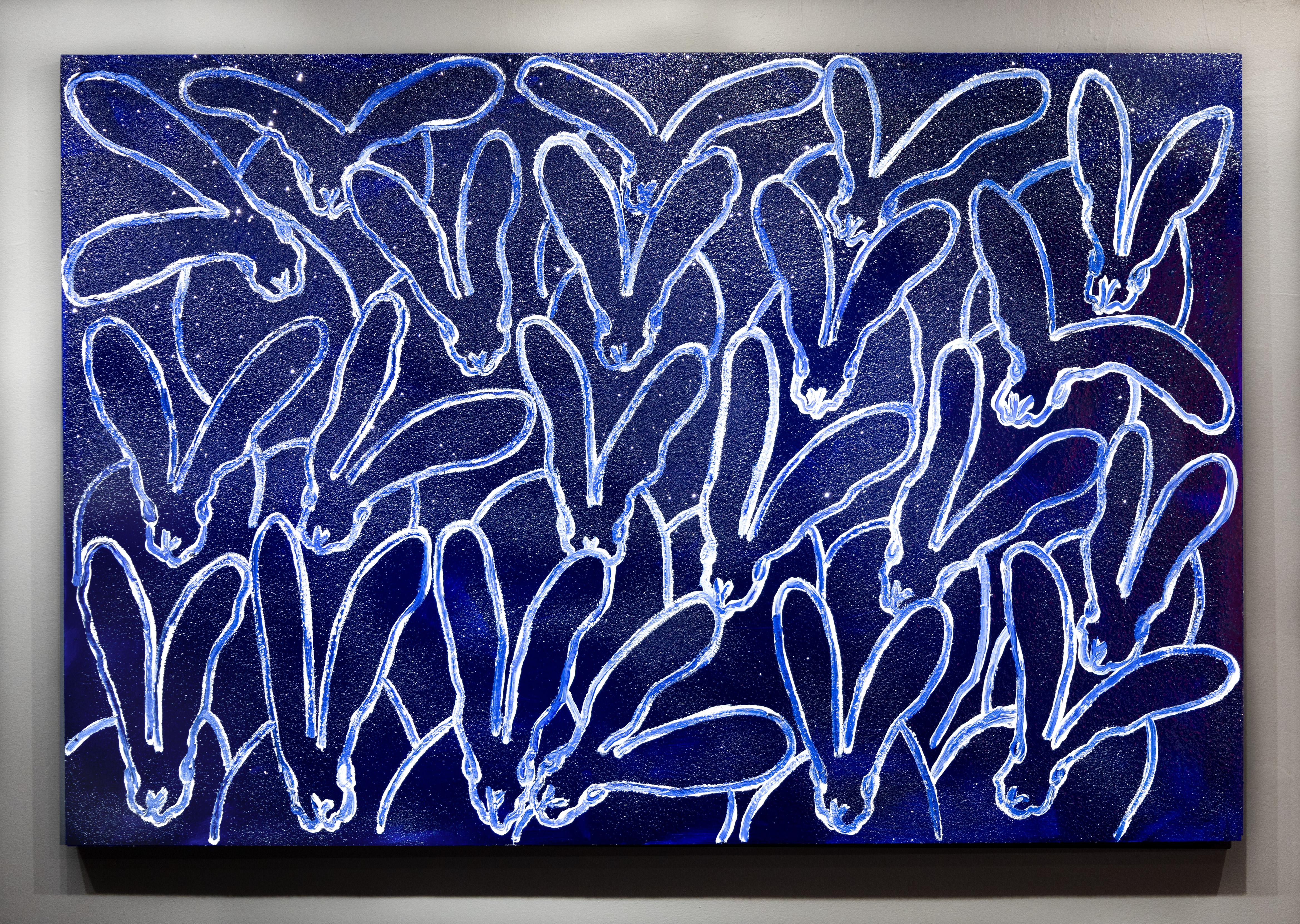 'Hutch in Diamond Dust' Pittura a olio unica con polvere di diamanti, 2024 4