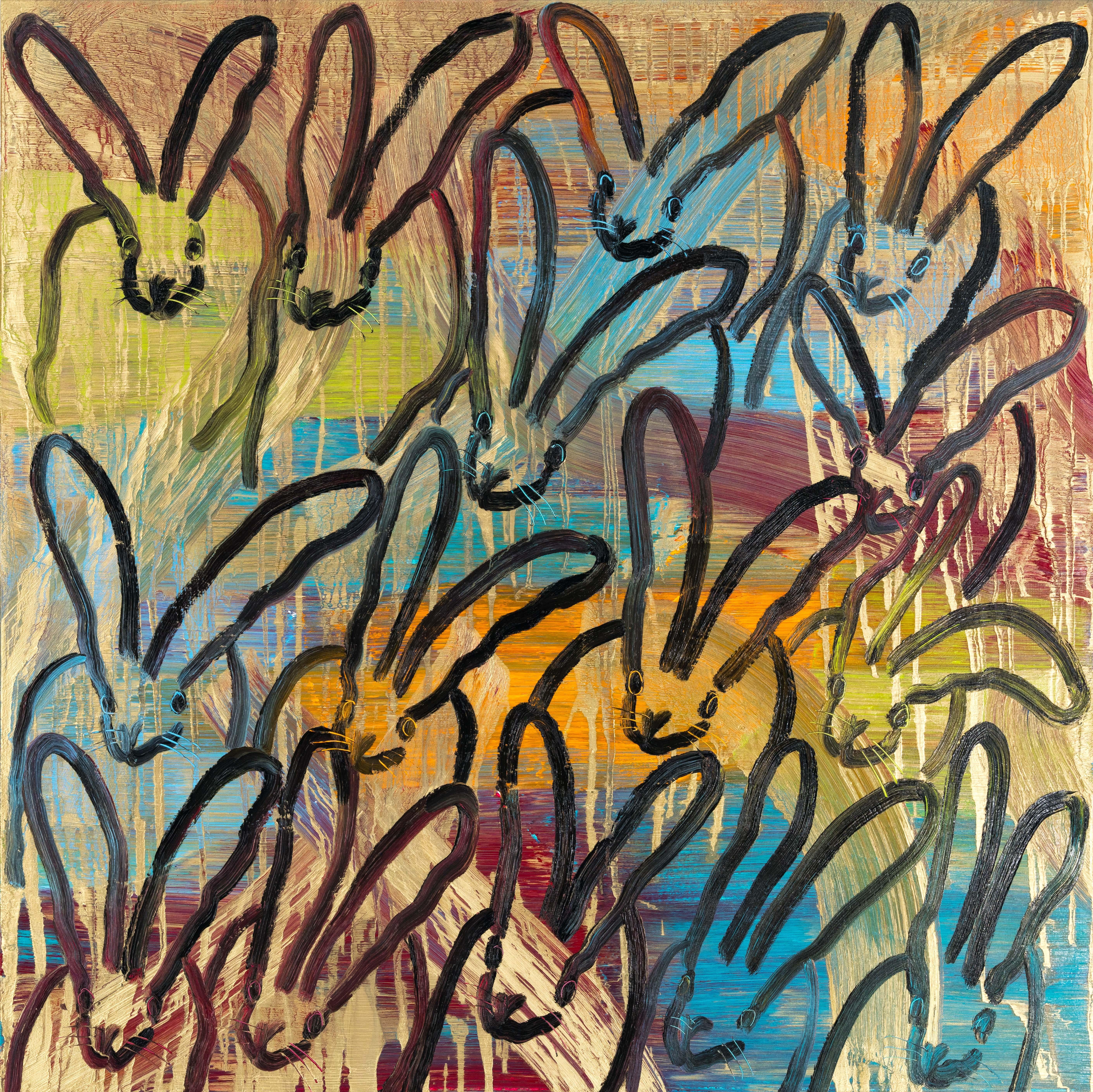 Artist:  Slonem, Hunt
Title:  Hutch Patch
Series:  Bunnies
Date:  2025 
Medium:  Oil on canvas
Unframed Dimensions:  48 " x 48 "
Signature:  Signed by Artist on Verso
Edition:  Unique

Hunt Slonem is a veteran to one-man shows in global hot spots