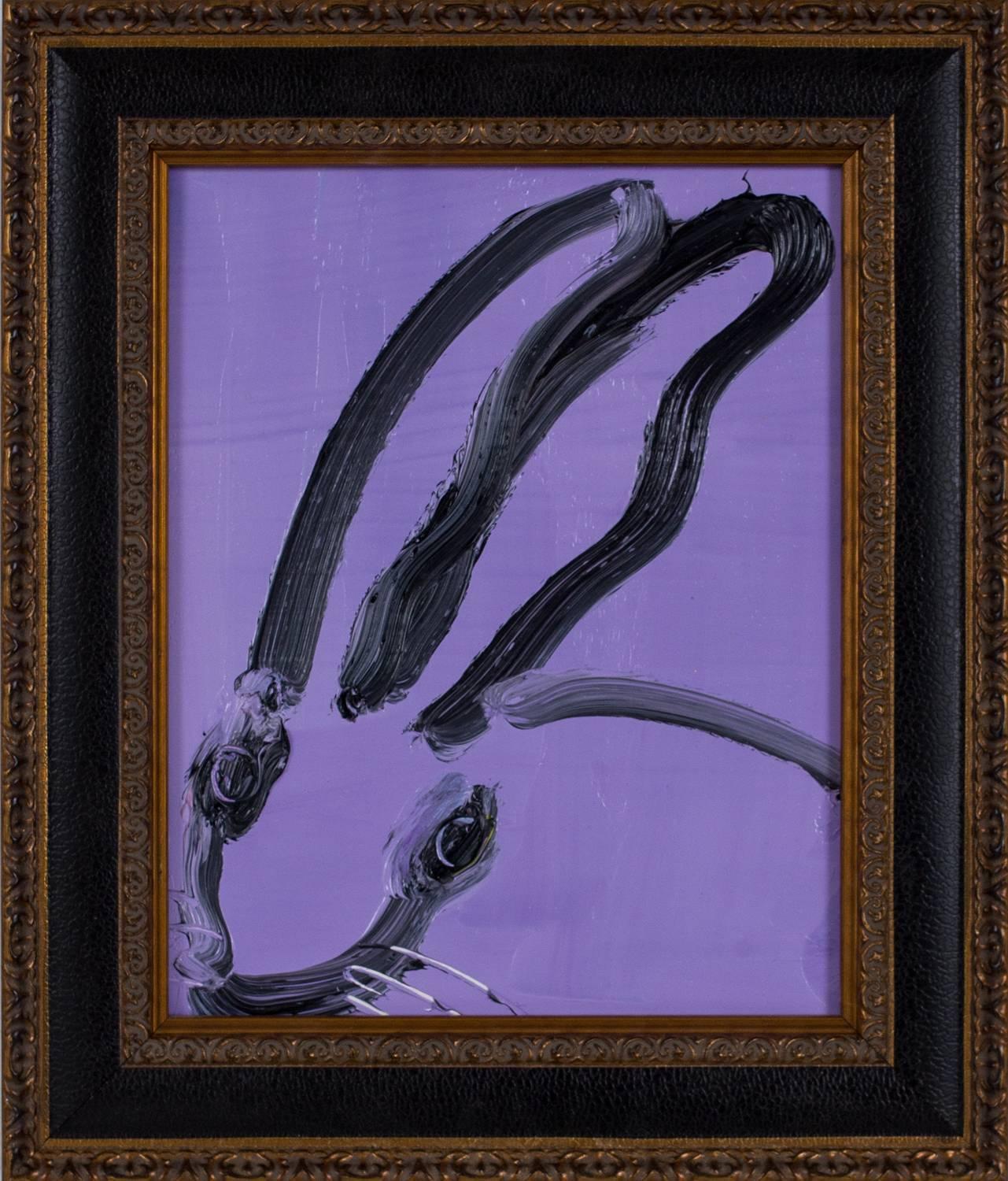 Hunt Slonem Animal Painting - Iris Bunny