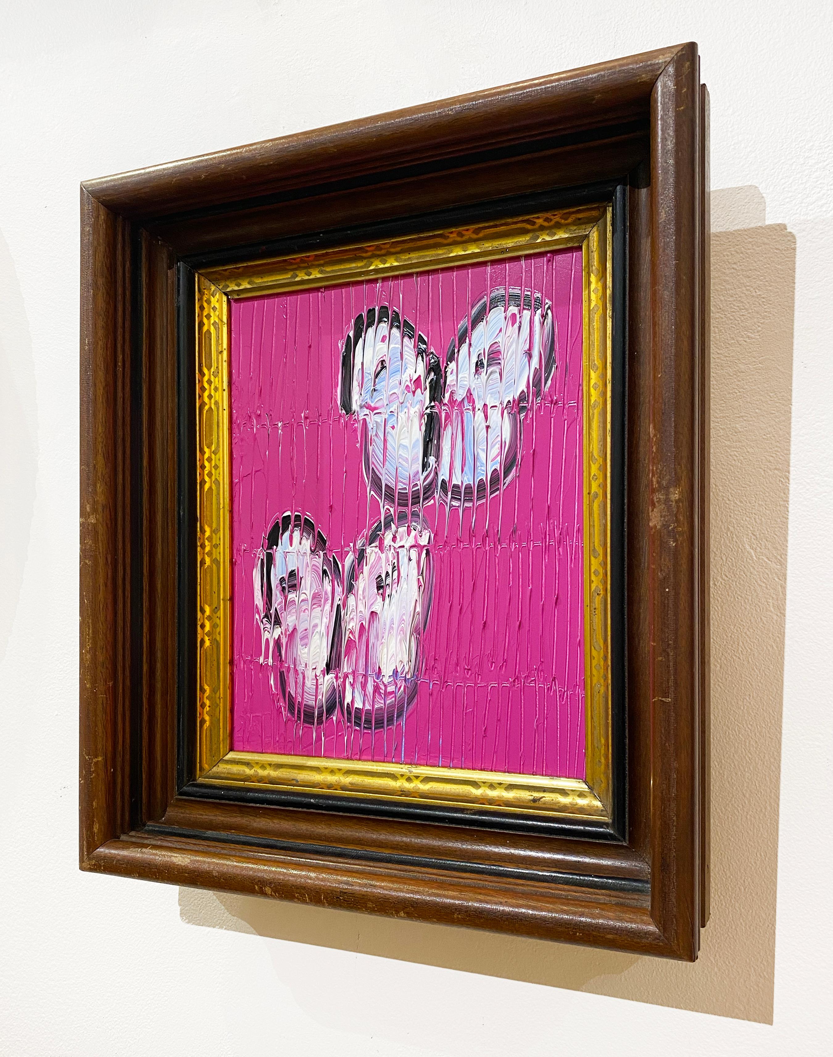 Artist:  Slonem, Hunt
Title: Jims
Date:  2023
Medium:  Oil on Wood
Unframed Dimensions:  10
