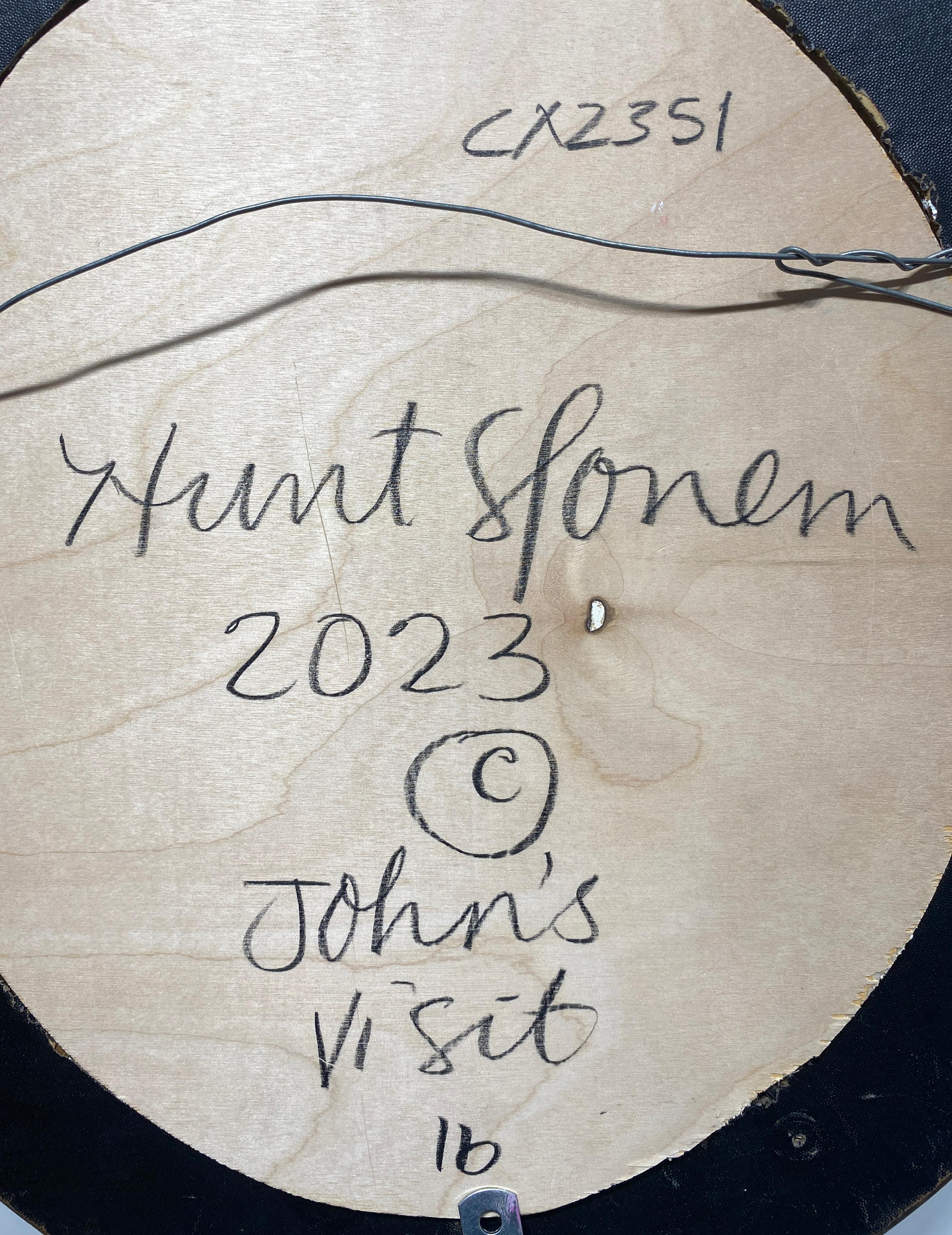 Hunt Slonem, John's Visit, Bunny For Sale 4