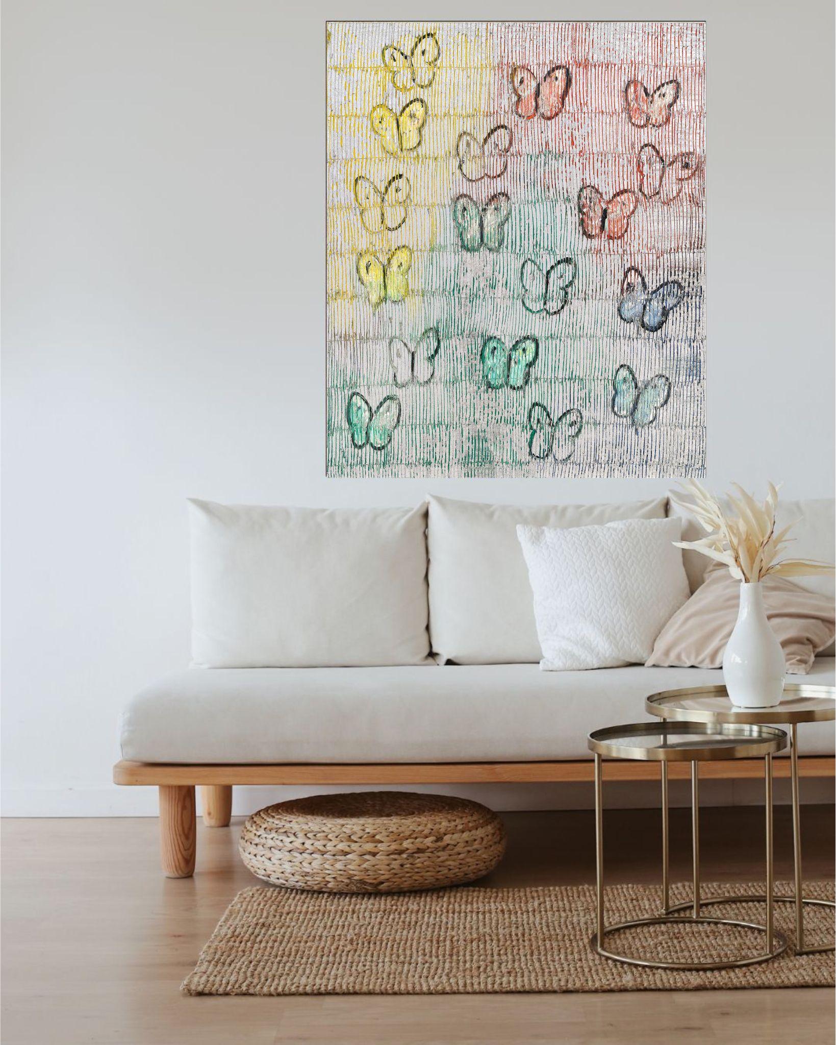 Kaleidoskop-Himmelfahrt (Postmoderne), Painting, von Hunt Slonem