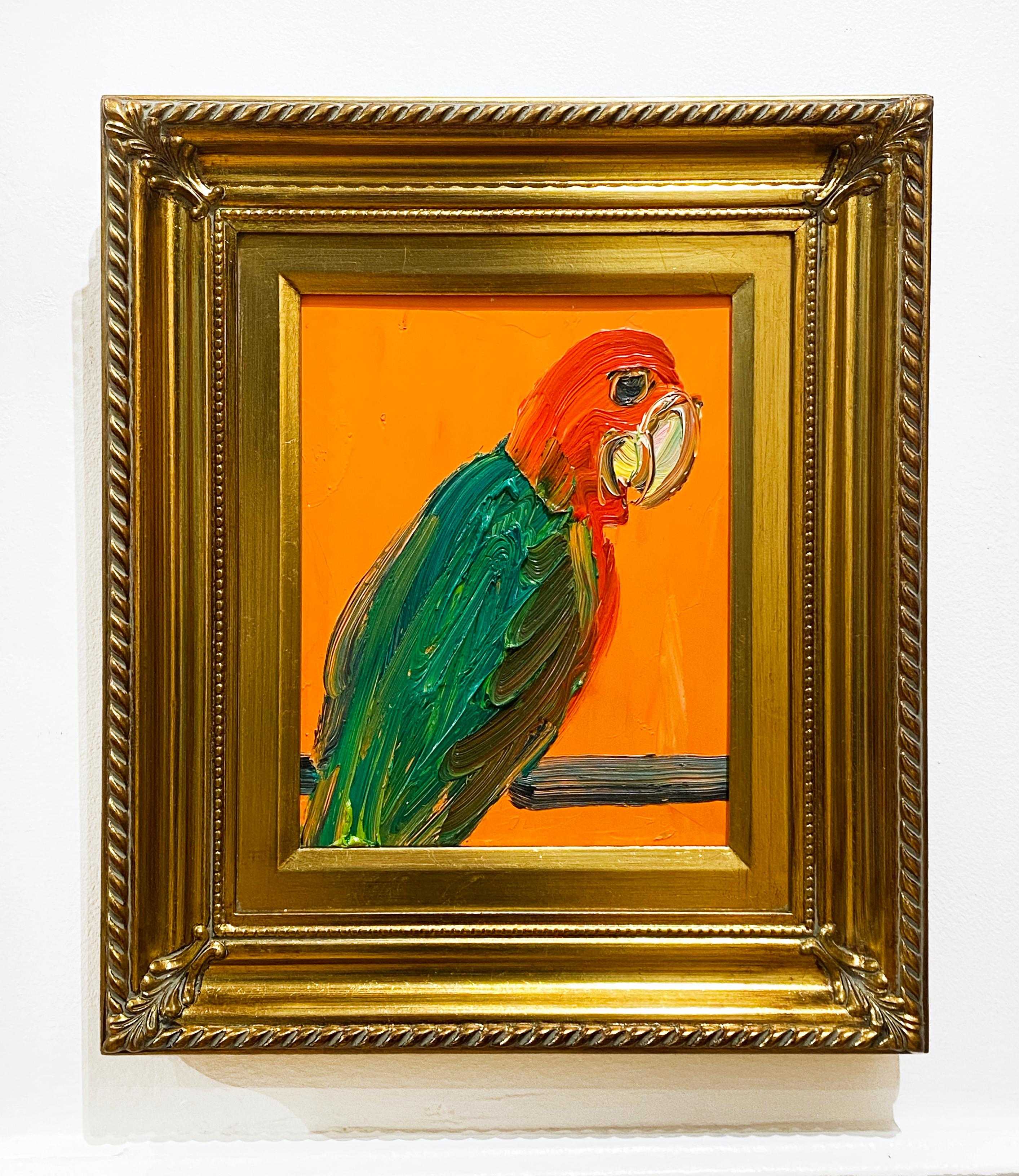 King Parrot - Painting by Hunt Slonem