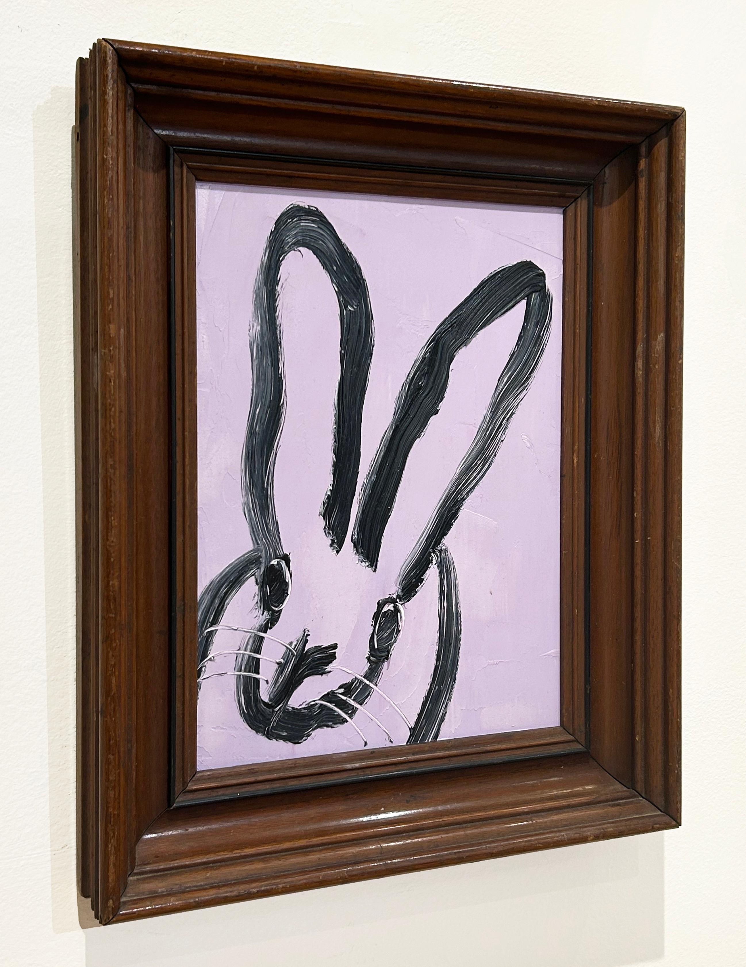 Artist:  Slonem, Hunt
Title:  Lavender
Date:  2021
Medium:  Oil on wood
Unframed Dimensions:  11.5
