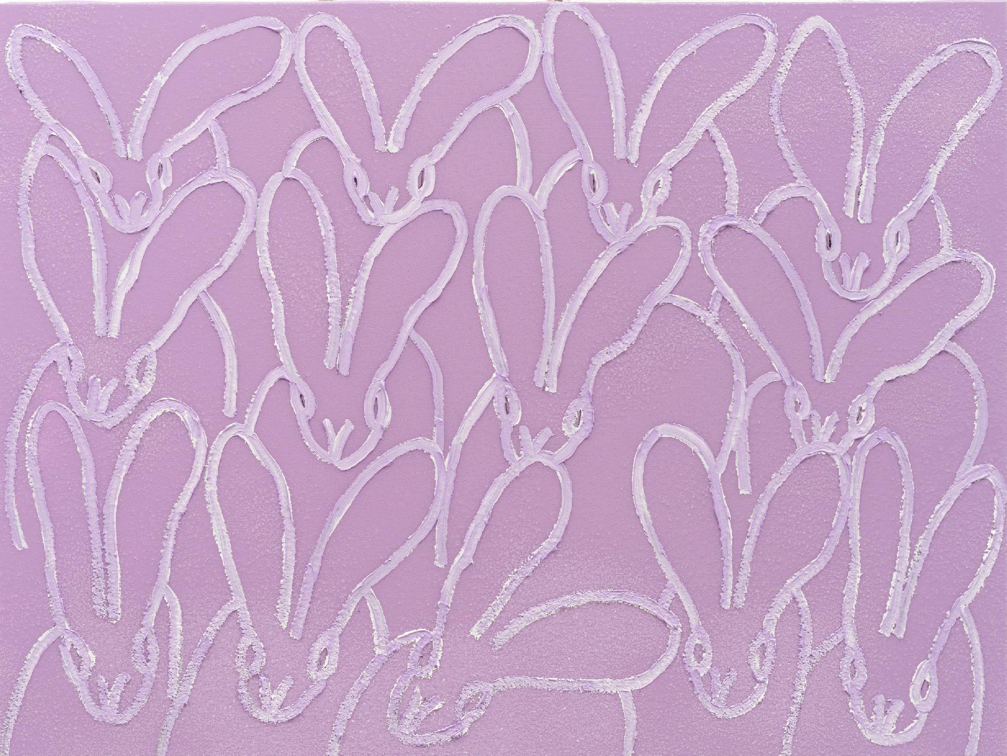 Hunt Slonem Animal Painting - Lavender Mist Diamond Dust
