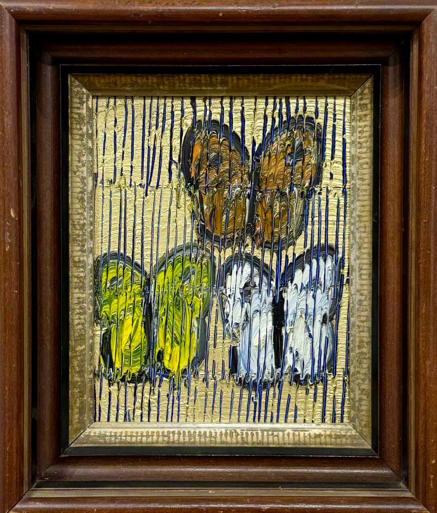 Hunt Slonem Animal Painting – Rasen-Party