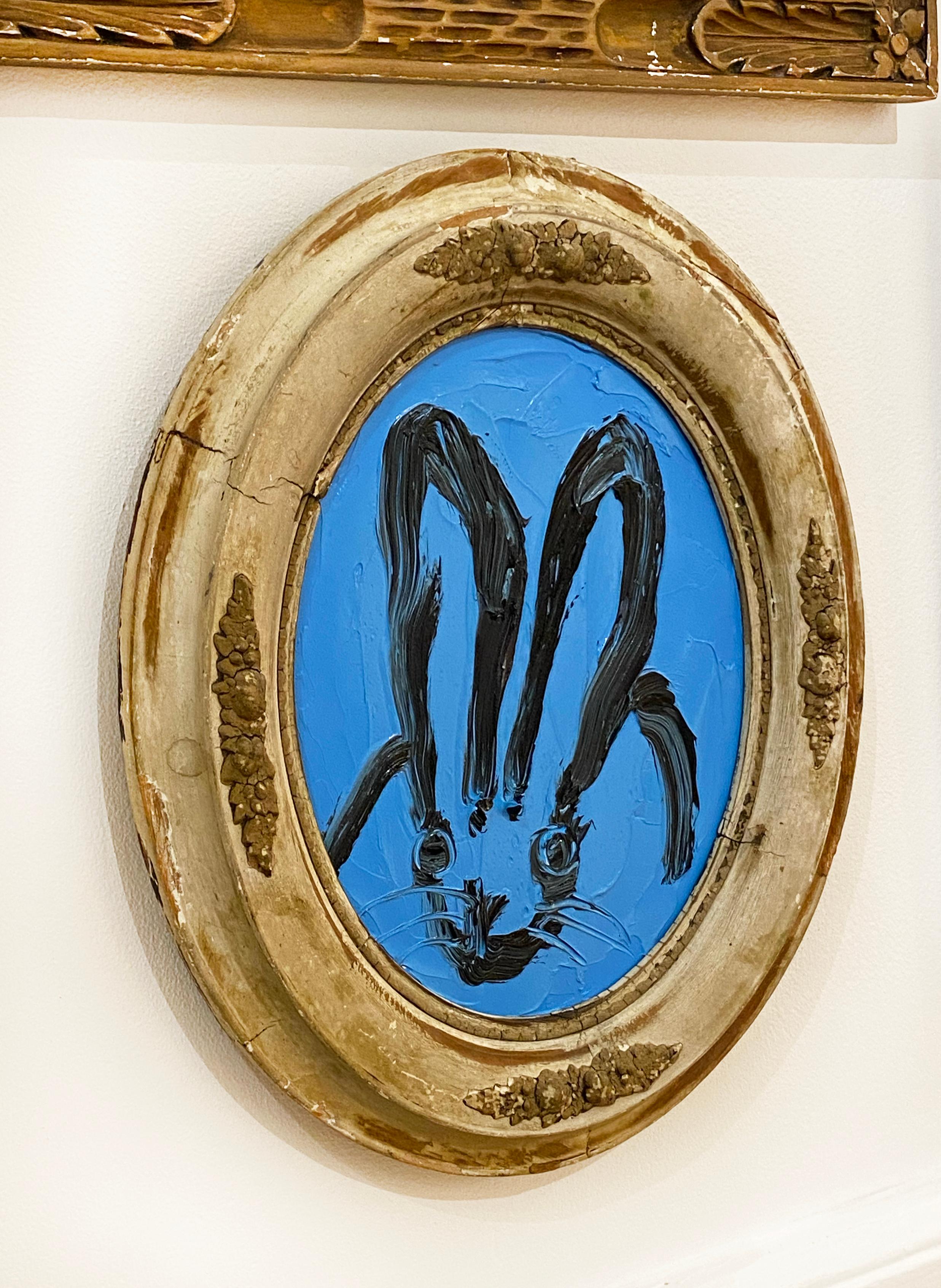 Lila - Blue Animal Painting by Hunt Slonem
