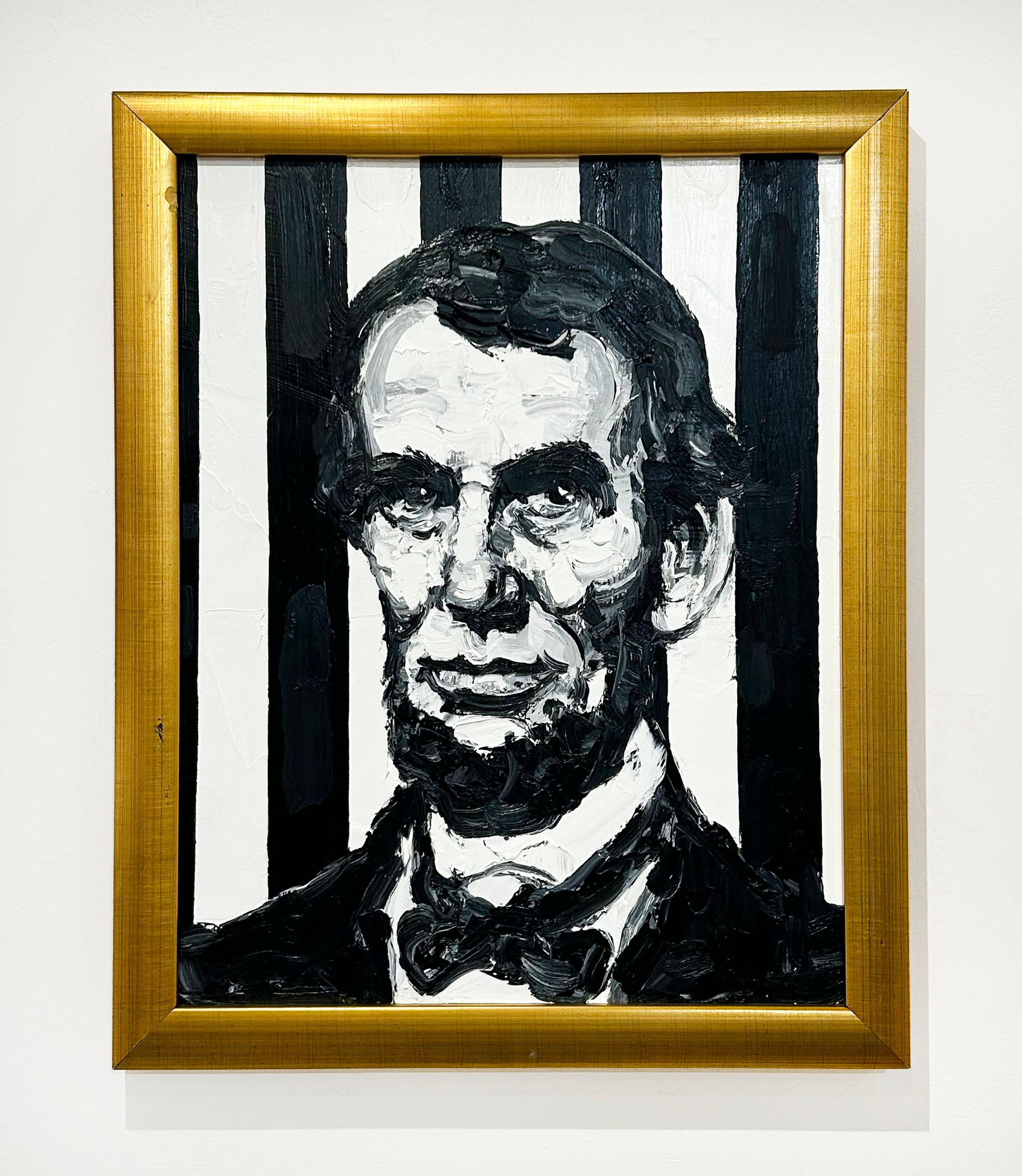 Lincoln - Painting by Hunt Slonem