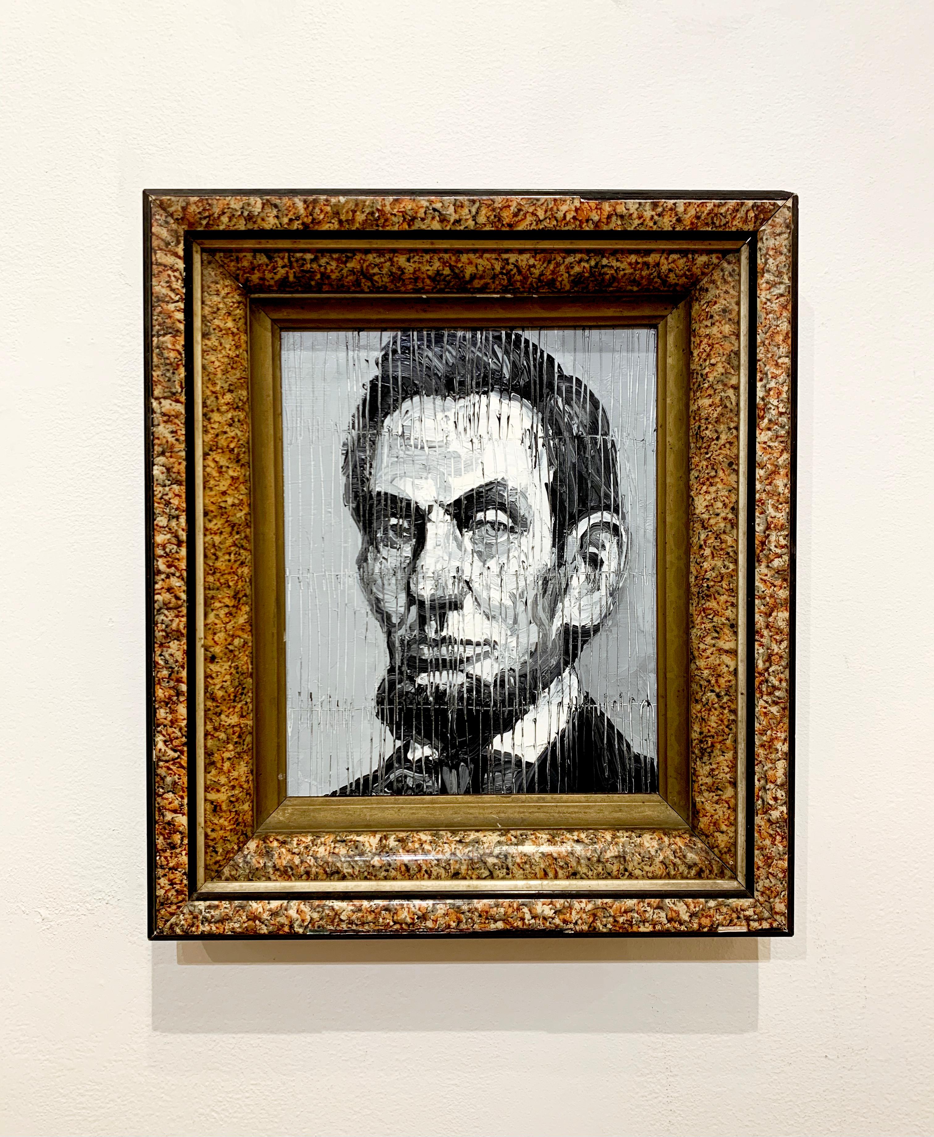 Lincoln - Contemporary Painting by Hunt Slonem