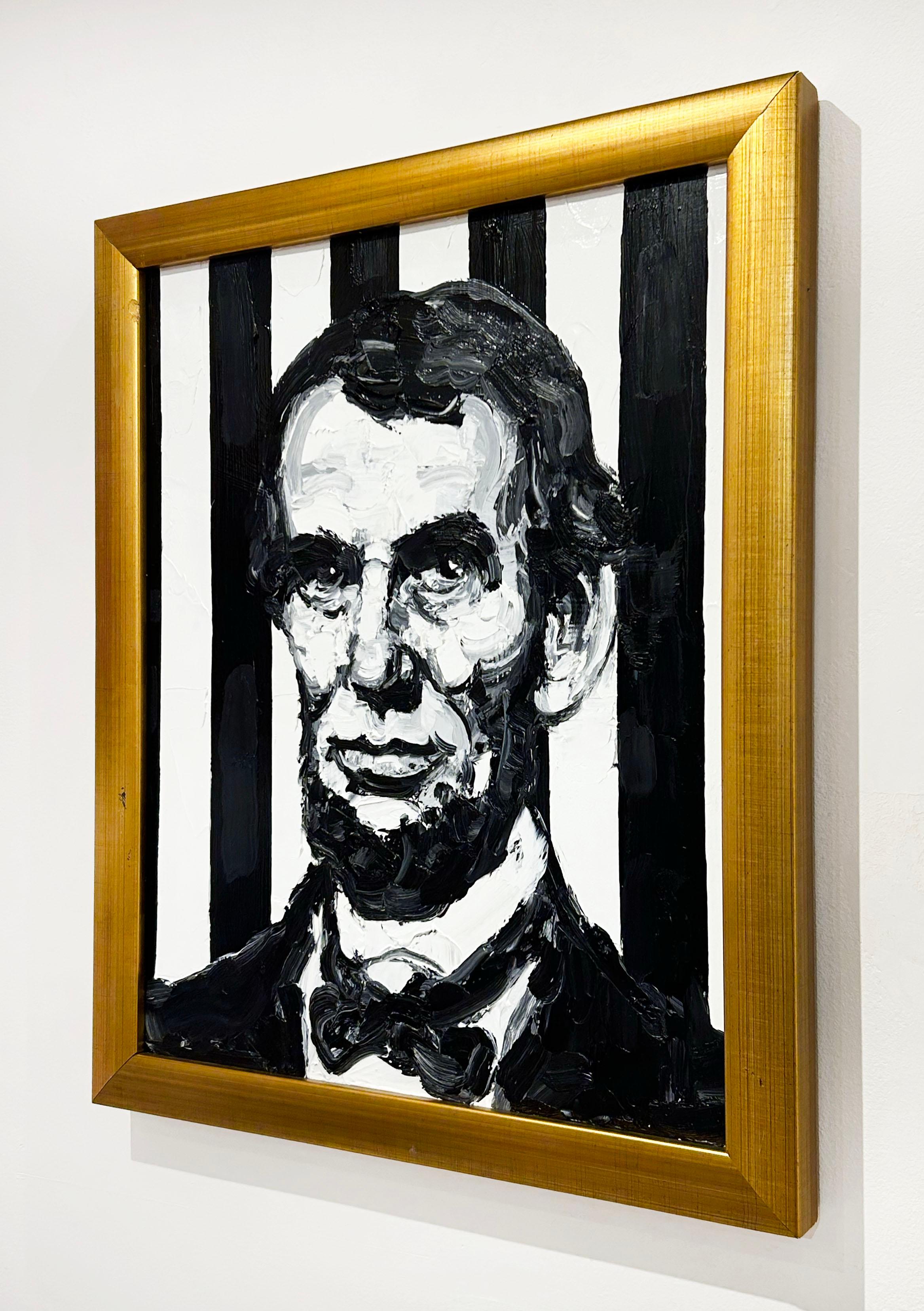 Lincoln - Contemporary Painting by Hunt Slonem
