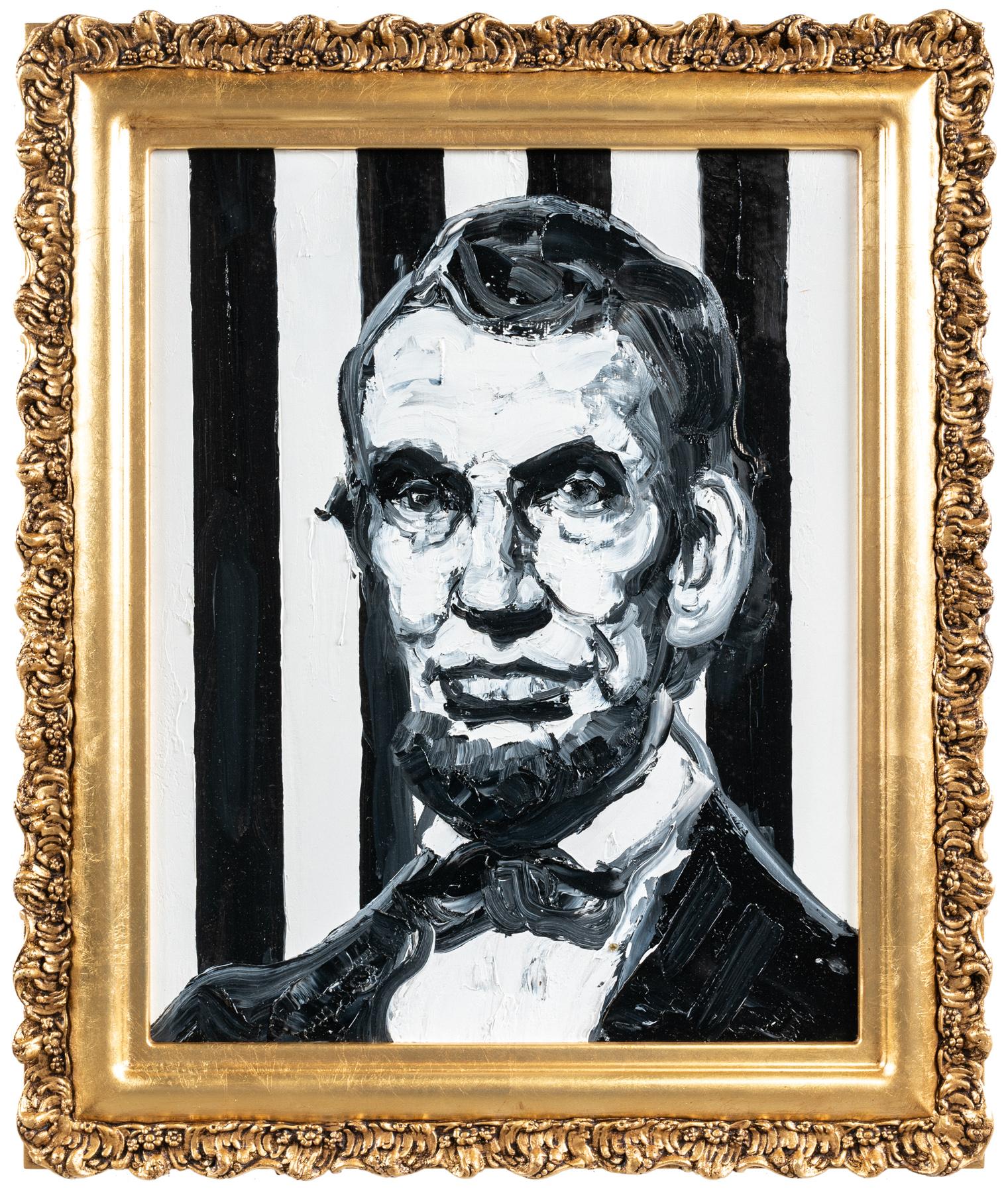 Lincoln - Painting by Hunt Slonem