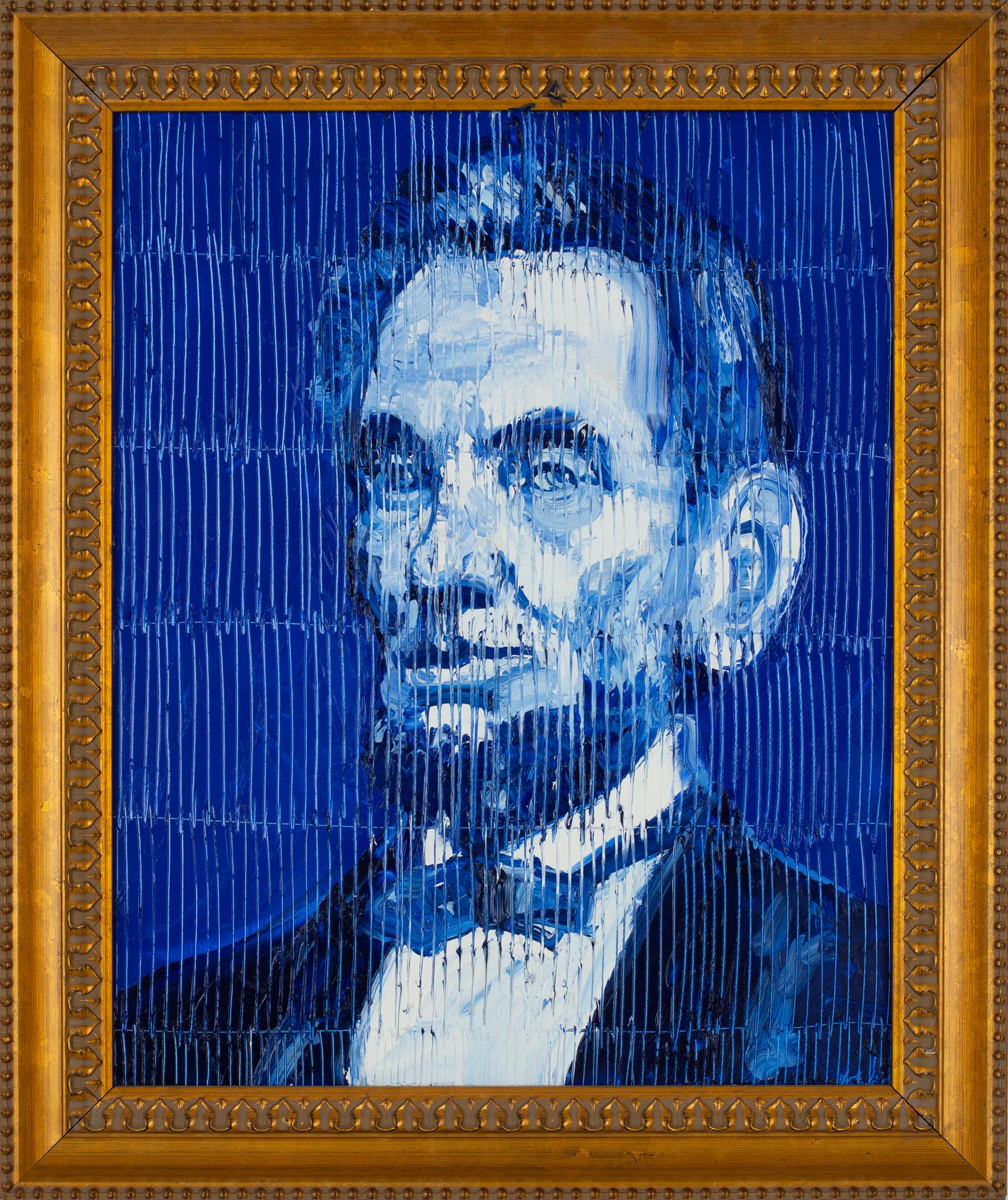 Hunt Slonem Portrait Painting - Lincoln