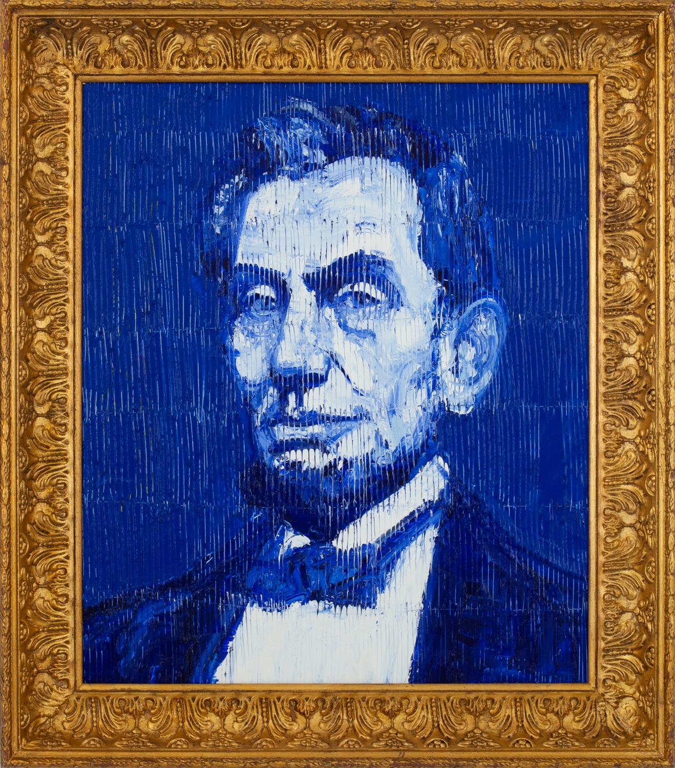 Lincoln - Painting by Hunt Slonem