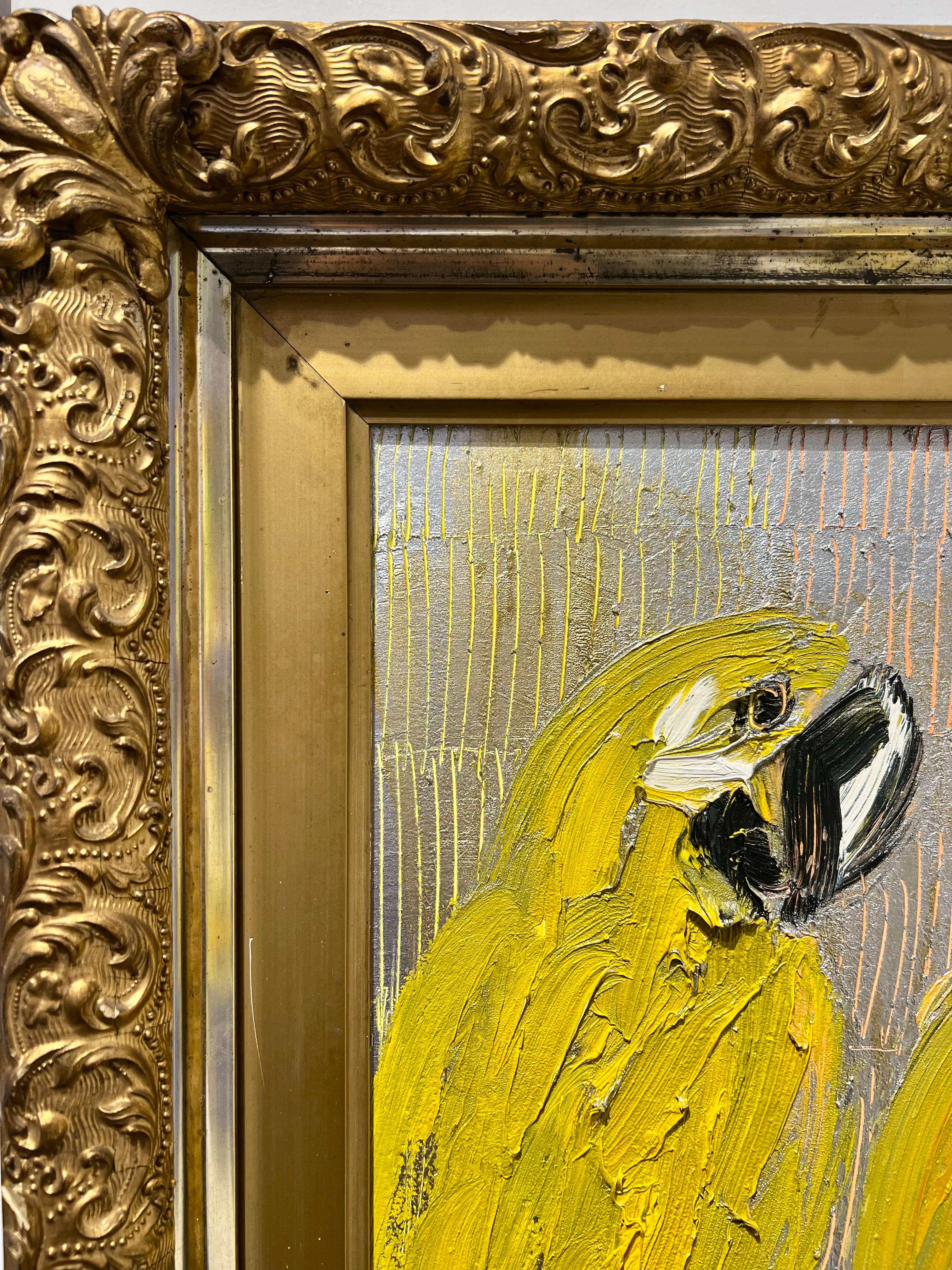 Ara - Animal Painting Marrone di Hunt Slonem