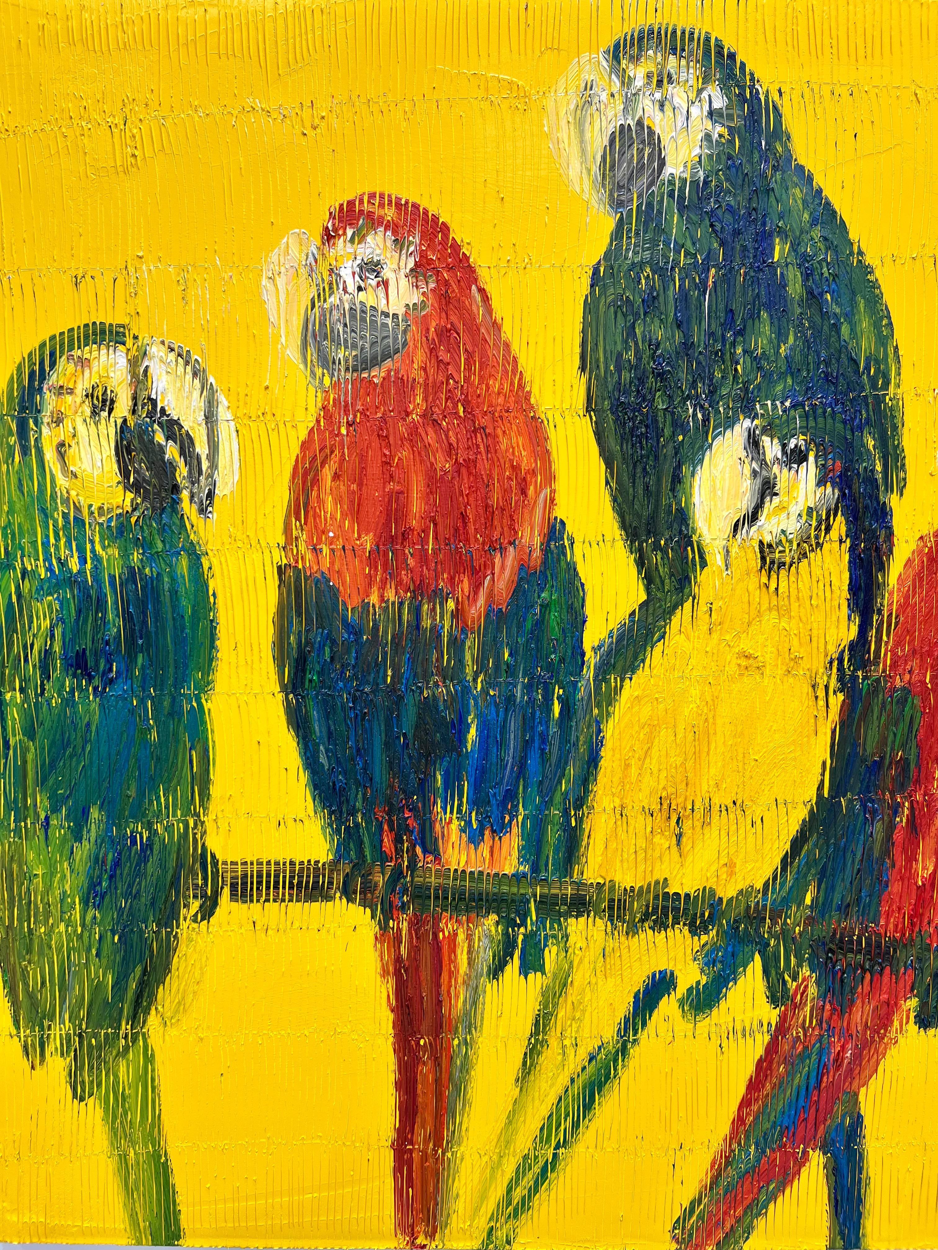 Estudio Guacamayos - Painting de Hunt Slonem