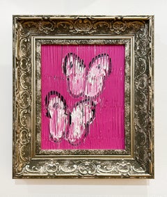Hunt Slonem "Magenta" Butterflies