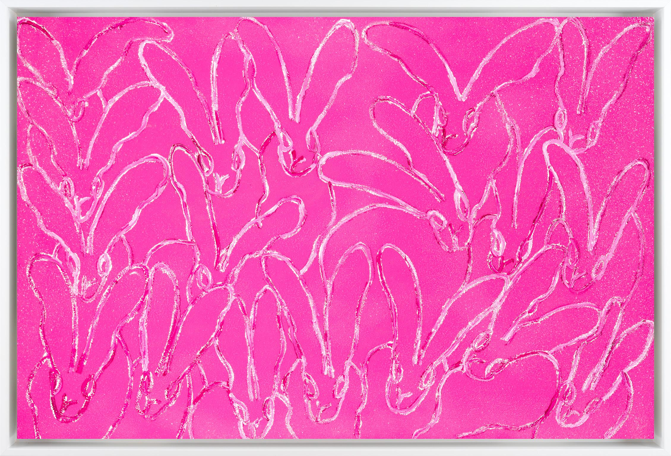 Hunt Slonem Animal Painting - Magenta