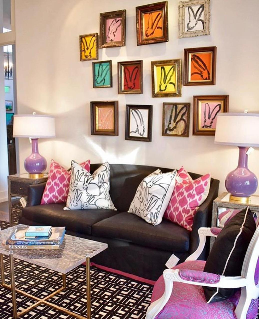 Magenta Vermiglio - Painting Contemporaneo di Hunt Slonem