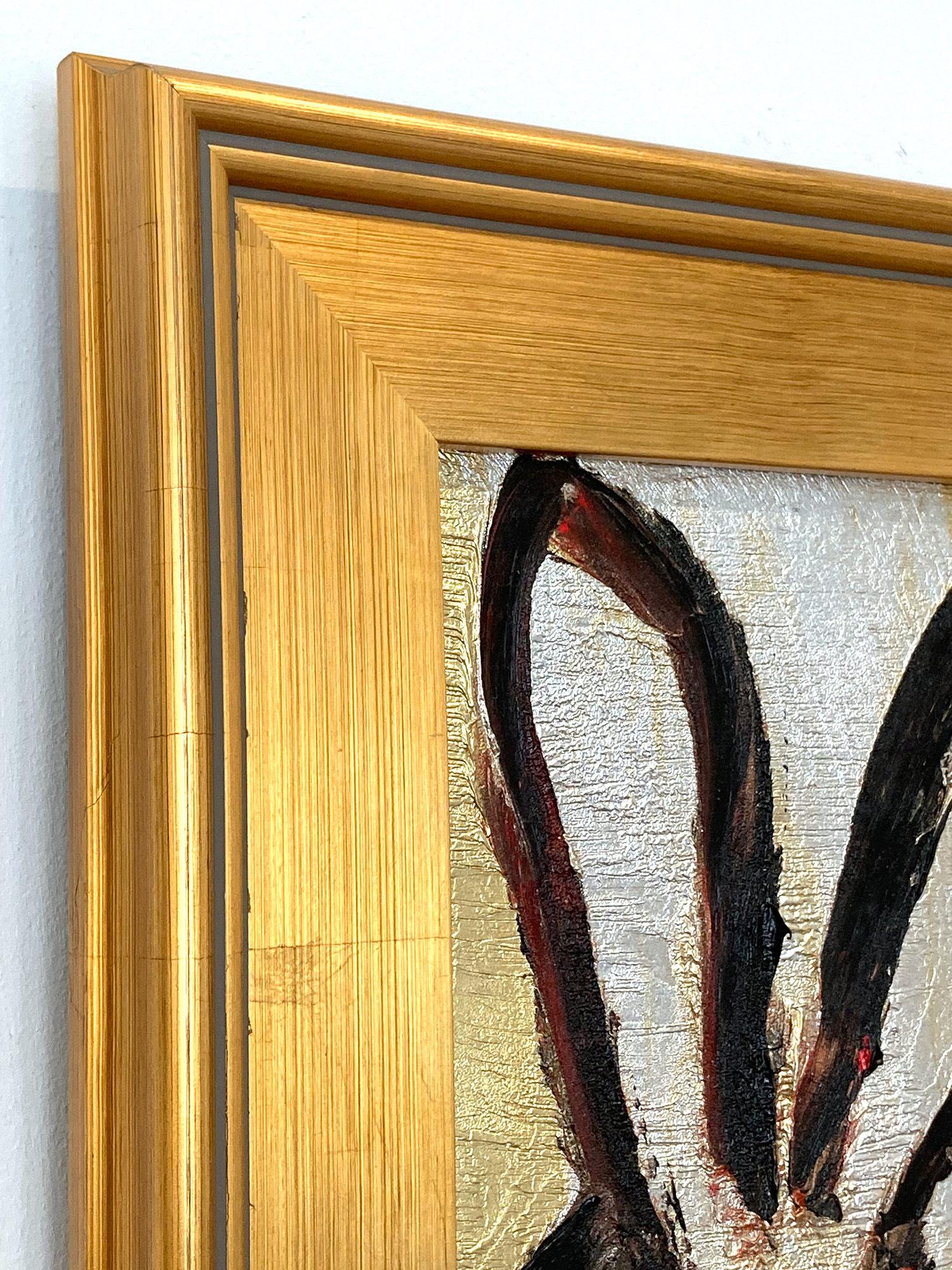 Peinture à l'huile encadrée 