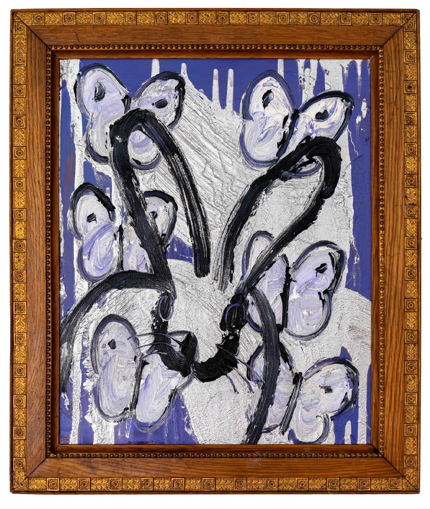 Hunt Slonem Animal Painting – Gemischter Sprung