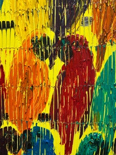 Mixed Lories Bayou Casino St Marys, Oil on Wood, Framed, Signed