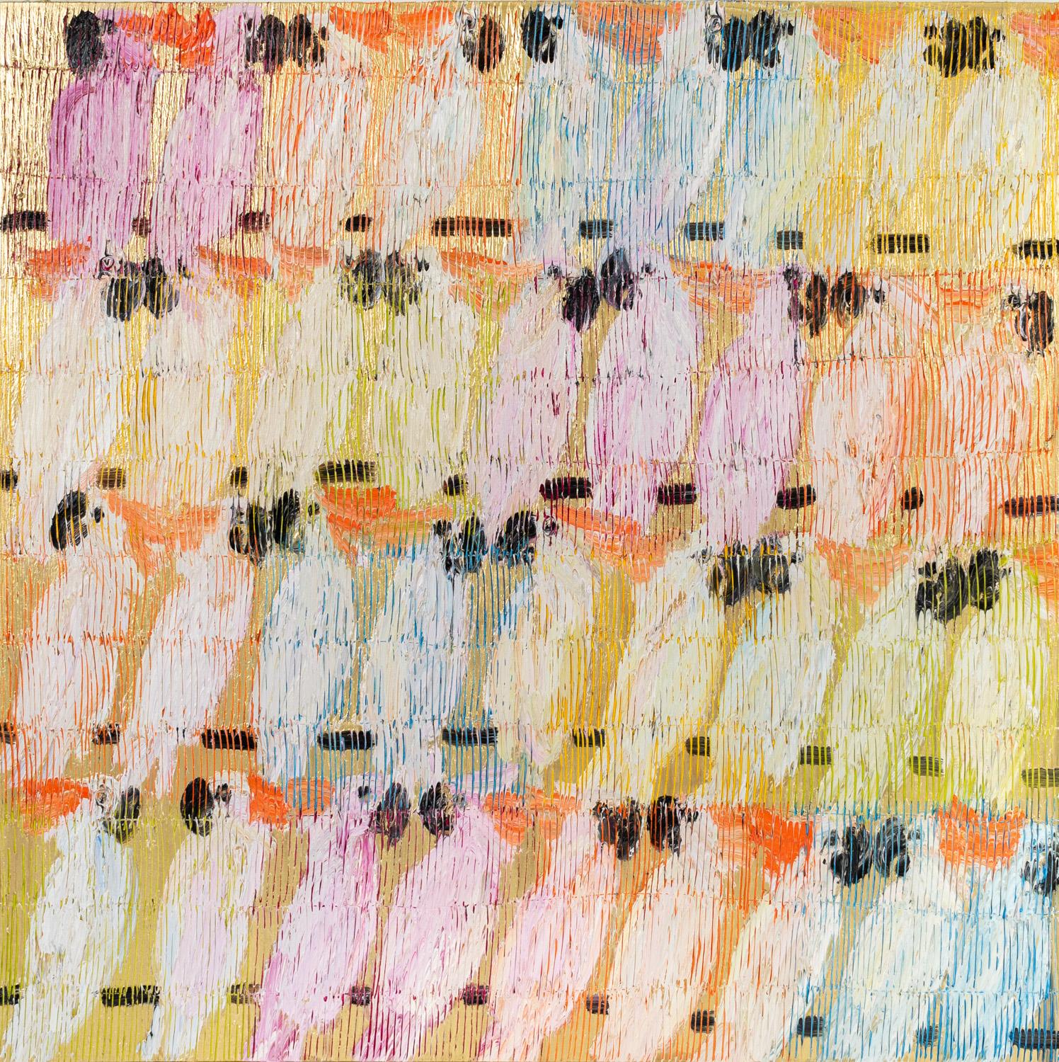 Moluccan Cockatoos Hawaii - Painting by Hunt Slonem