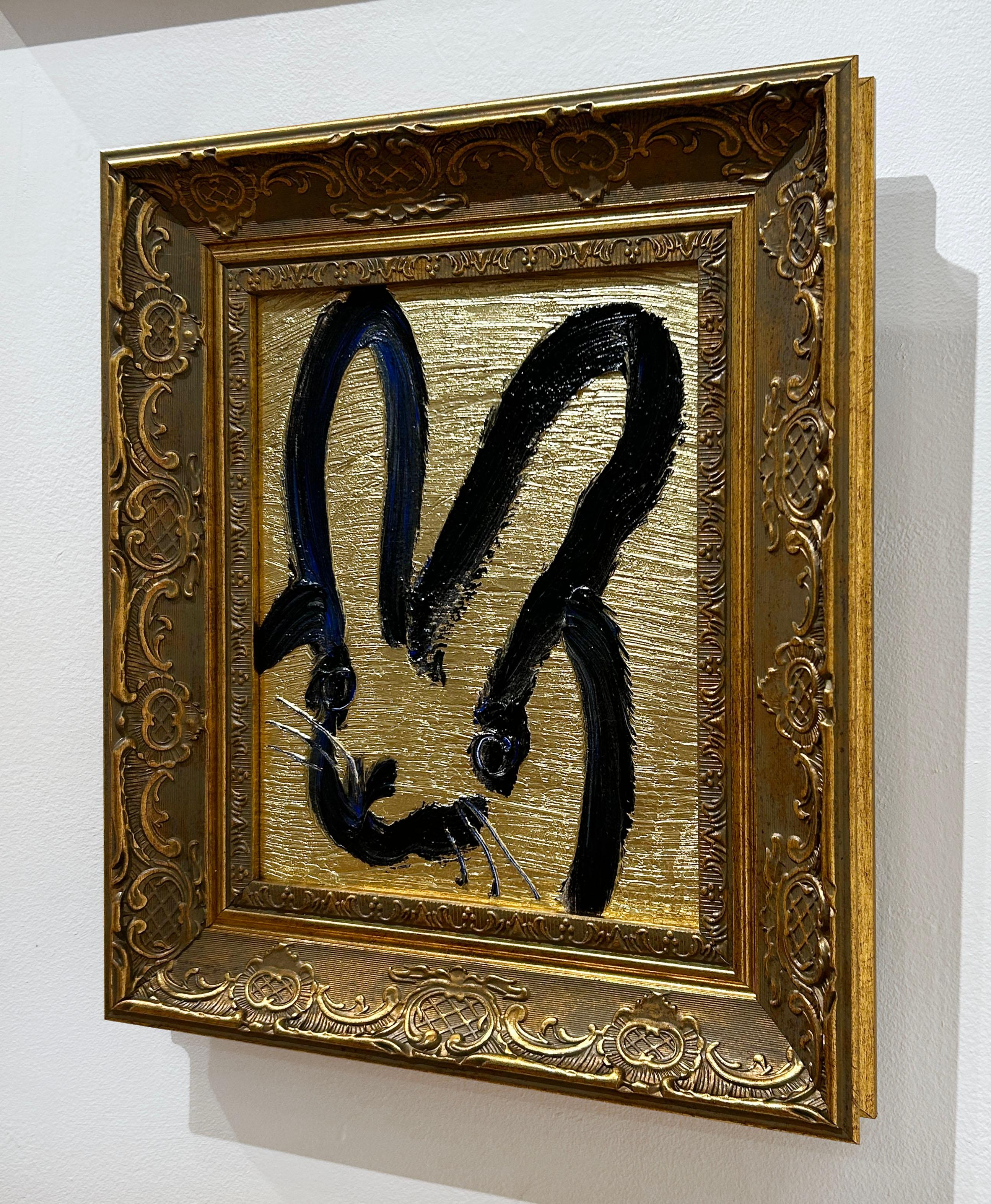 Monday Gold - Brown Animal Painting by Hunt Slonem