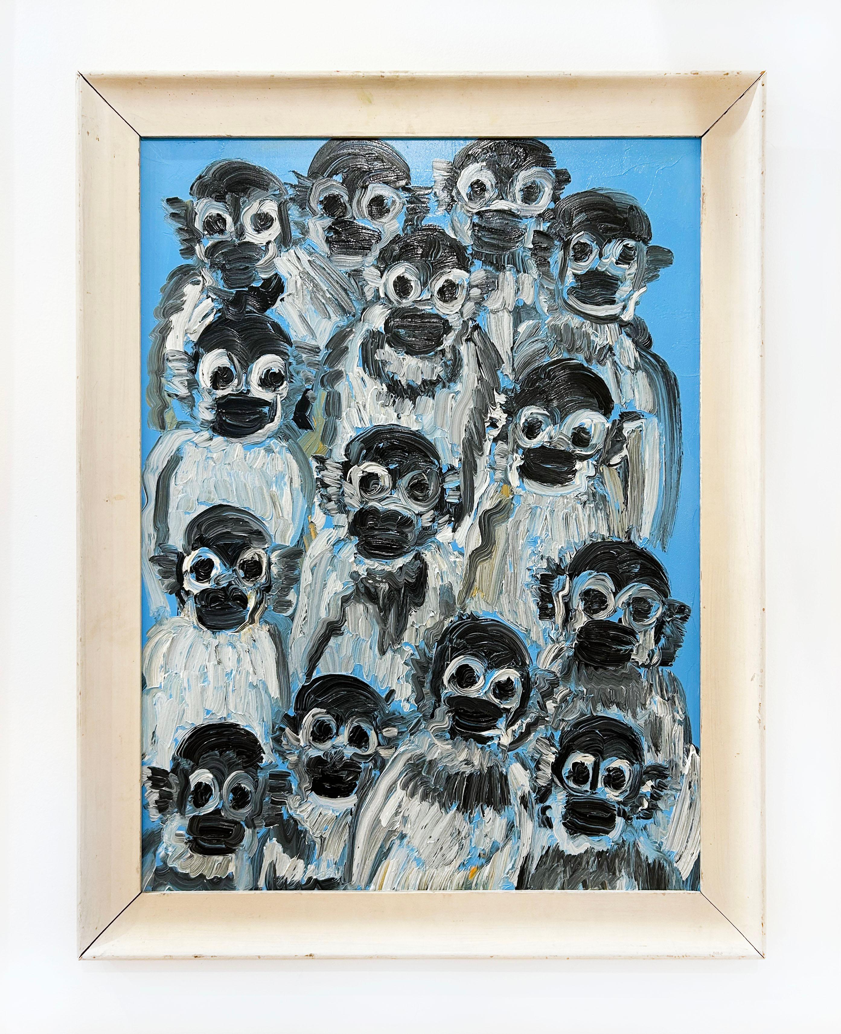 Monkey Jungle - Painting by Hunt Slonem