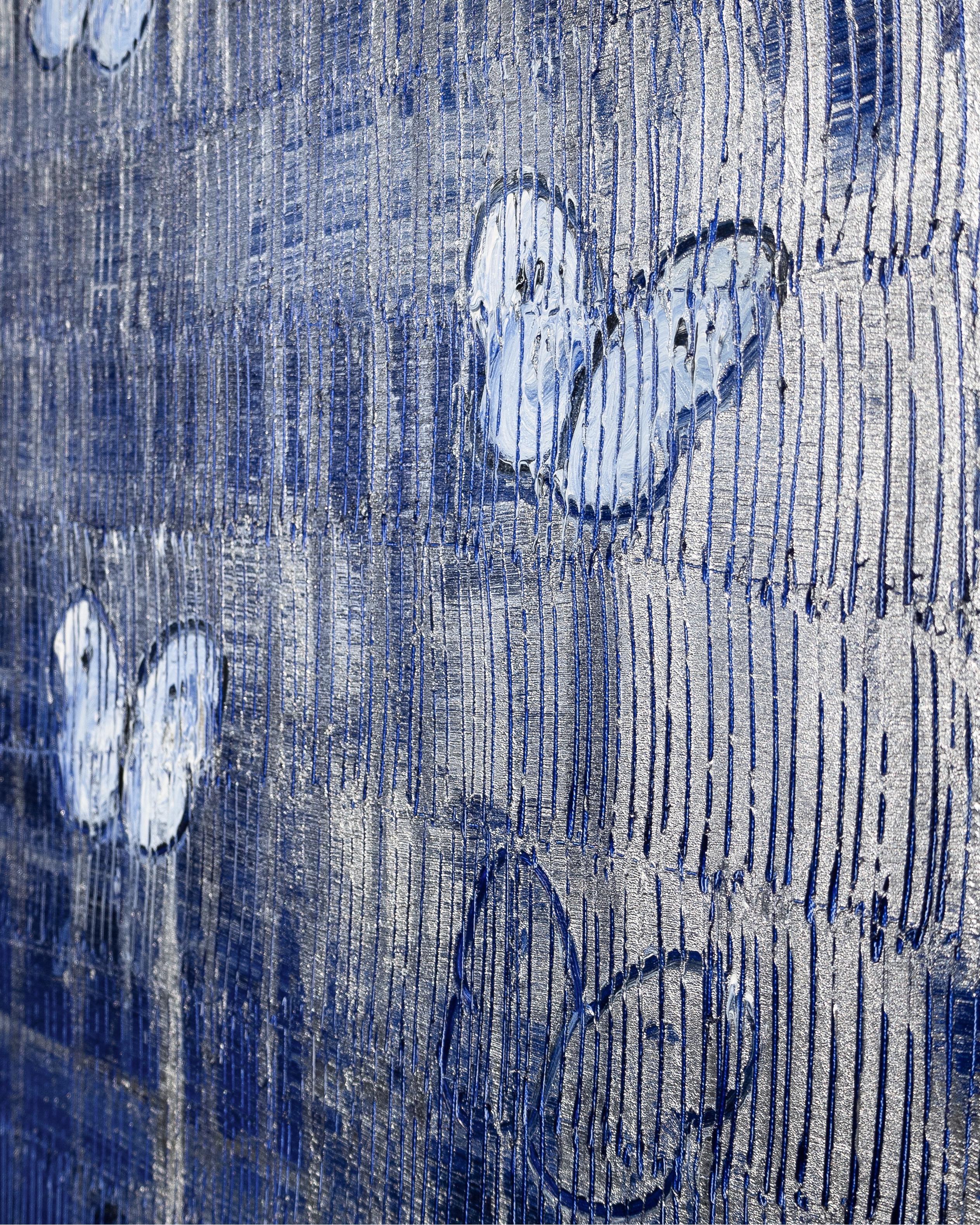 Ascensione monsonica - Animal Painting Grigio di Hunt Slonem