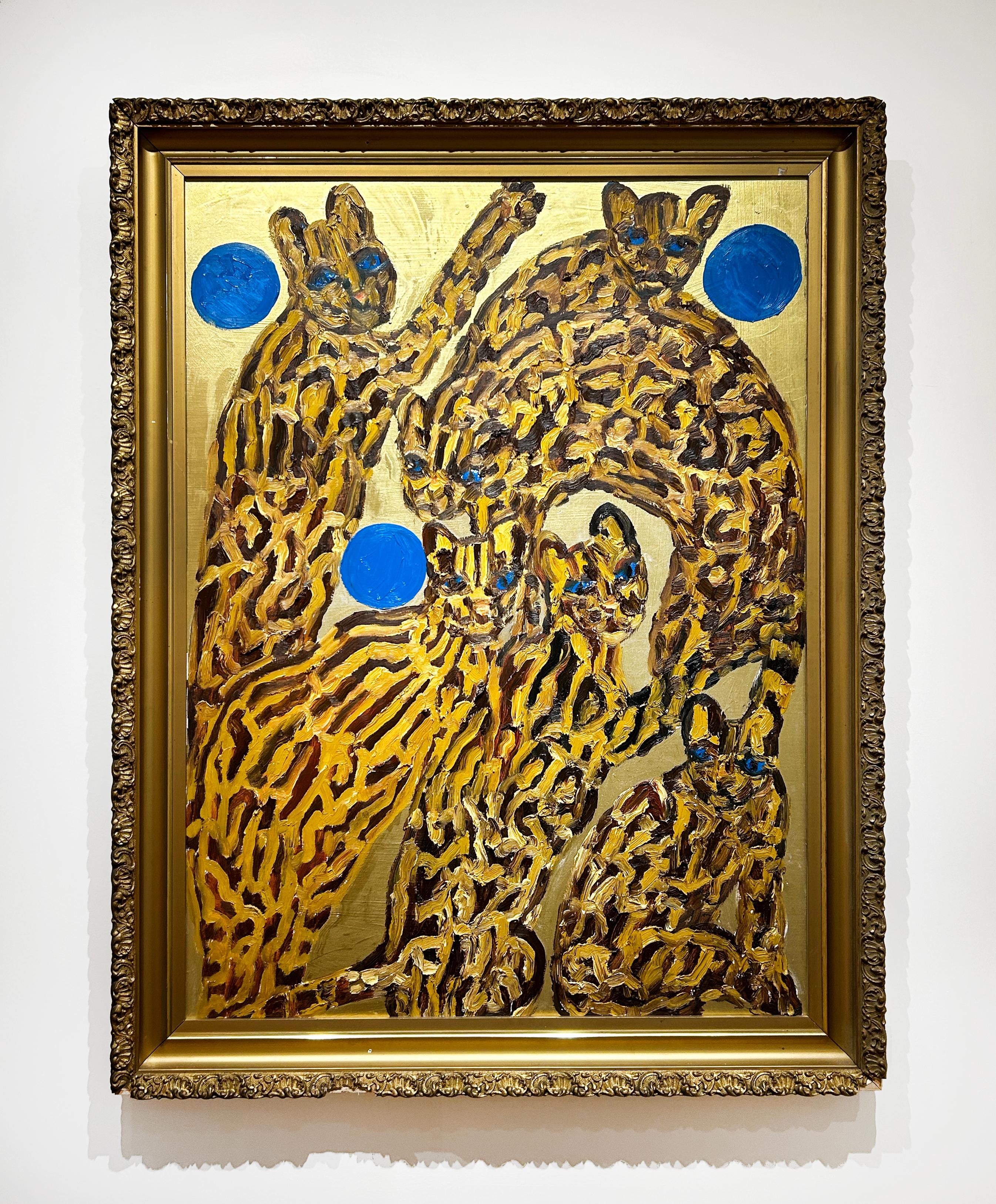 Ocelots 16. Geburtstag (Zeitgenössisch), Painting, von Hunt Slonem