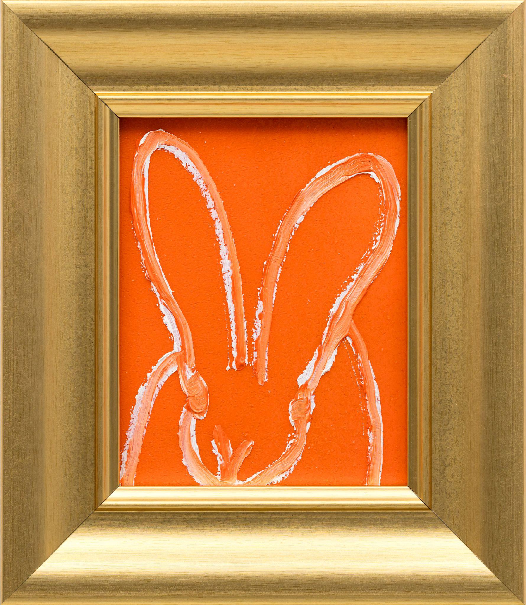 Hunt Slonem Animal Painting - Orange Diamond Dust