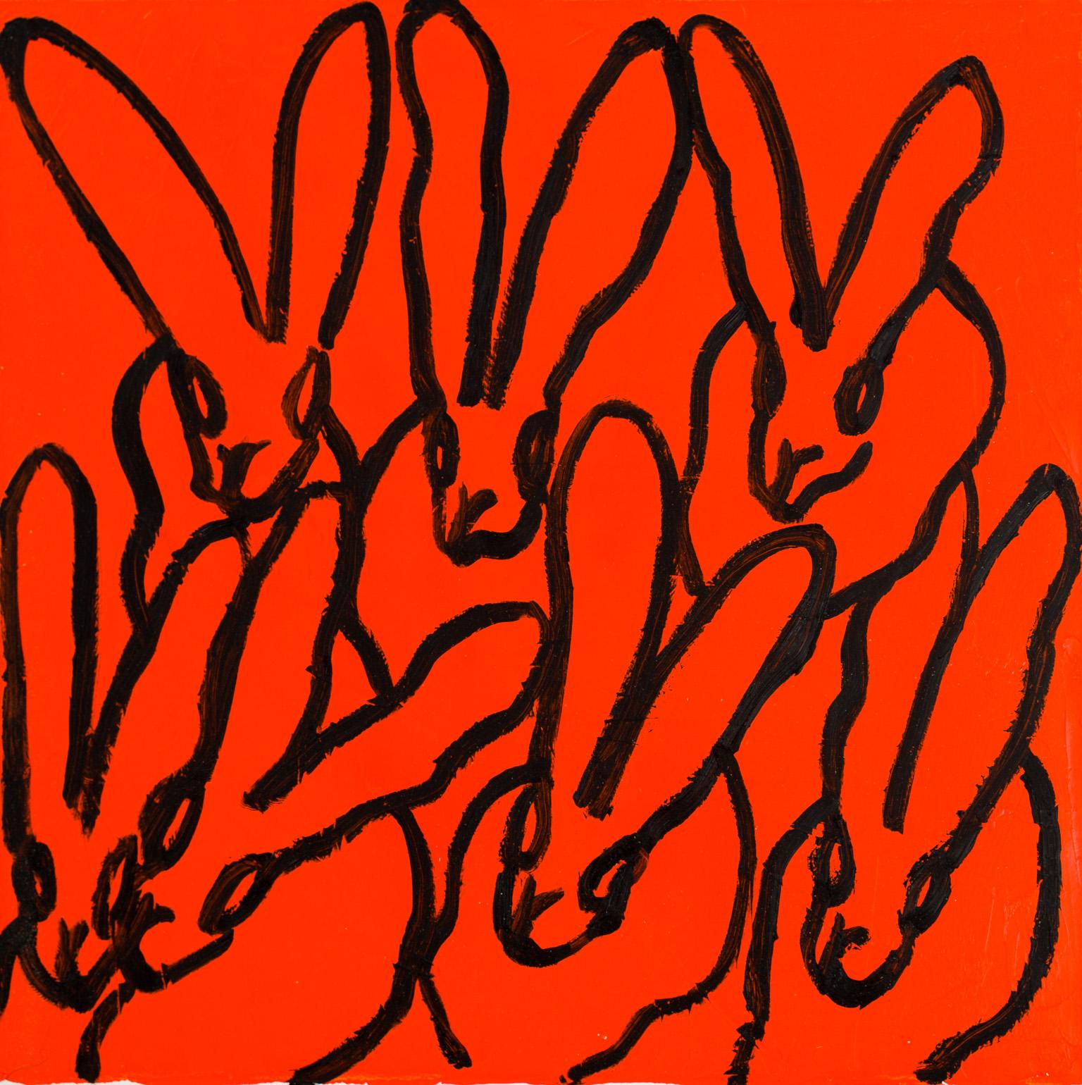 Orange - Painting by Hunt Slonem