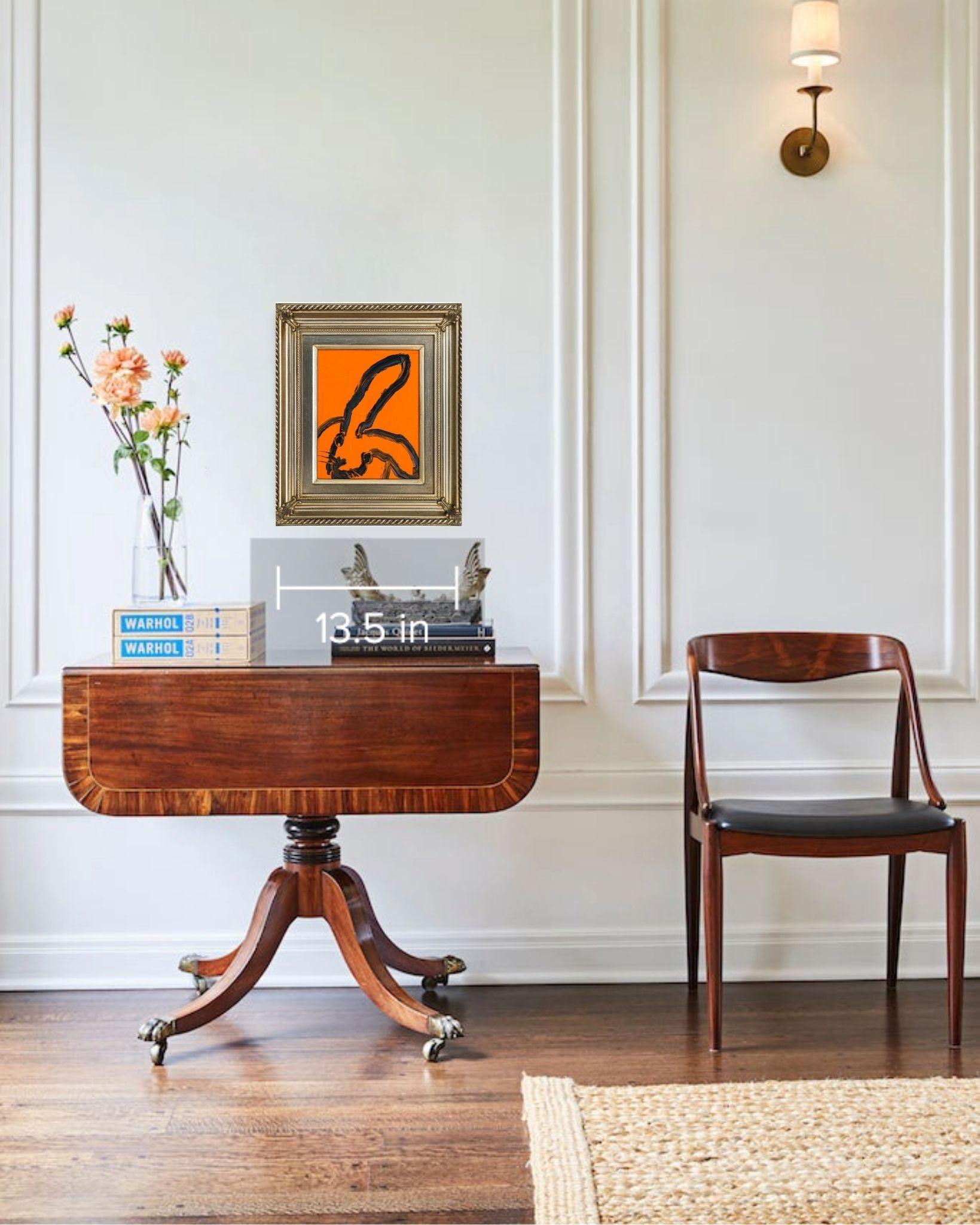 Orange Profile - Painting by Hunt Slonem