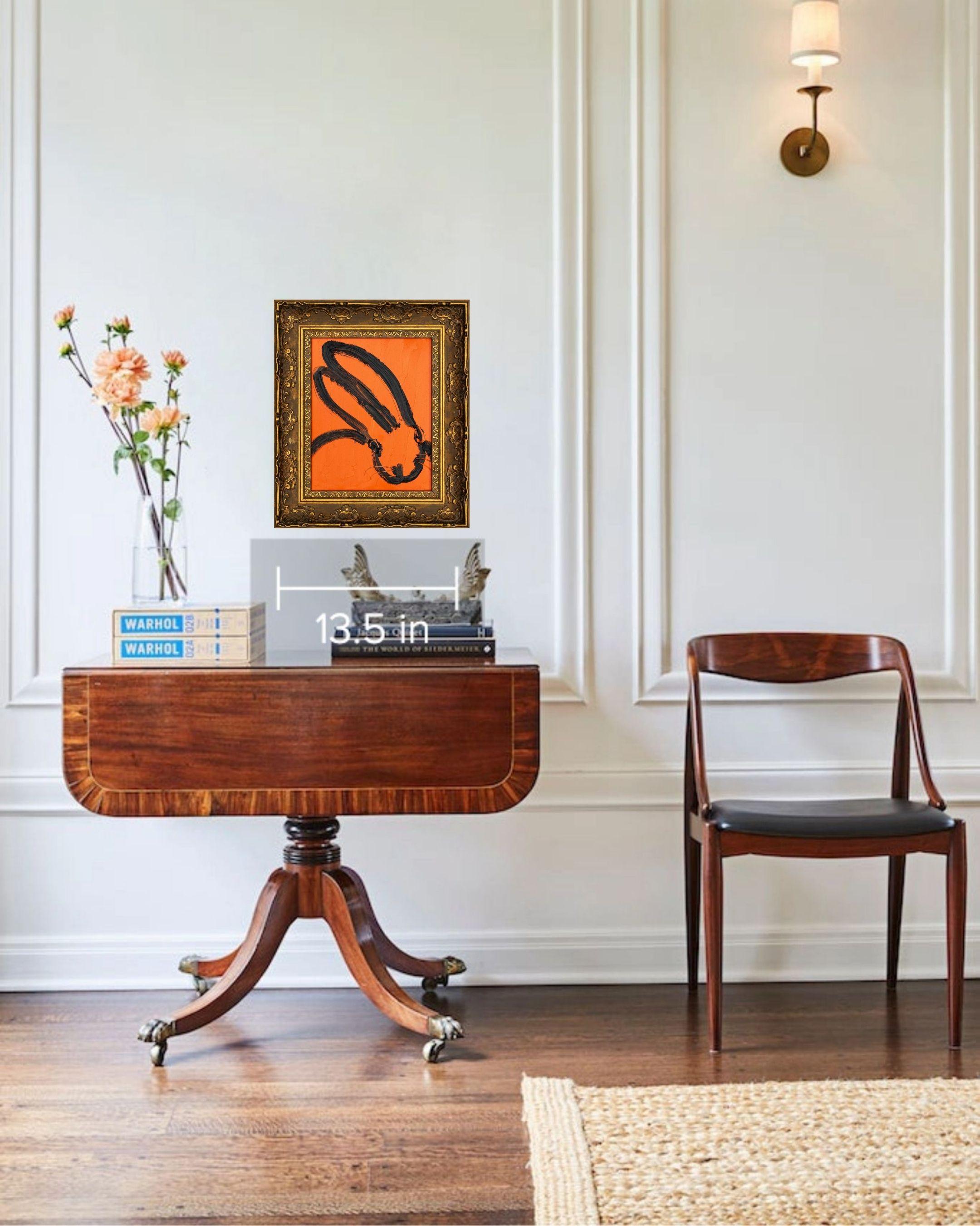 Orange Twist - Postmoderne Painting par Hunt Slonem
