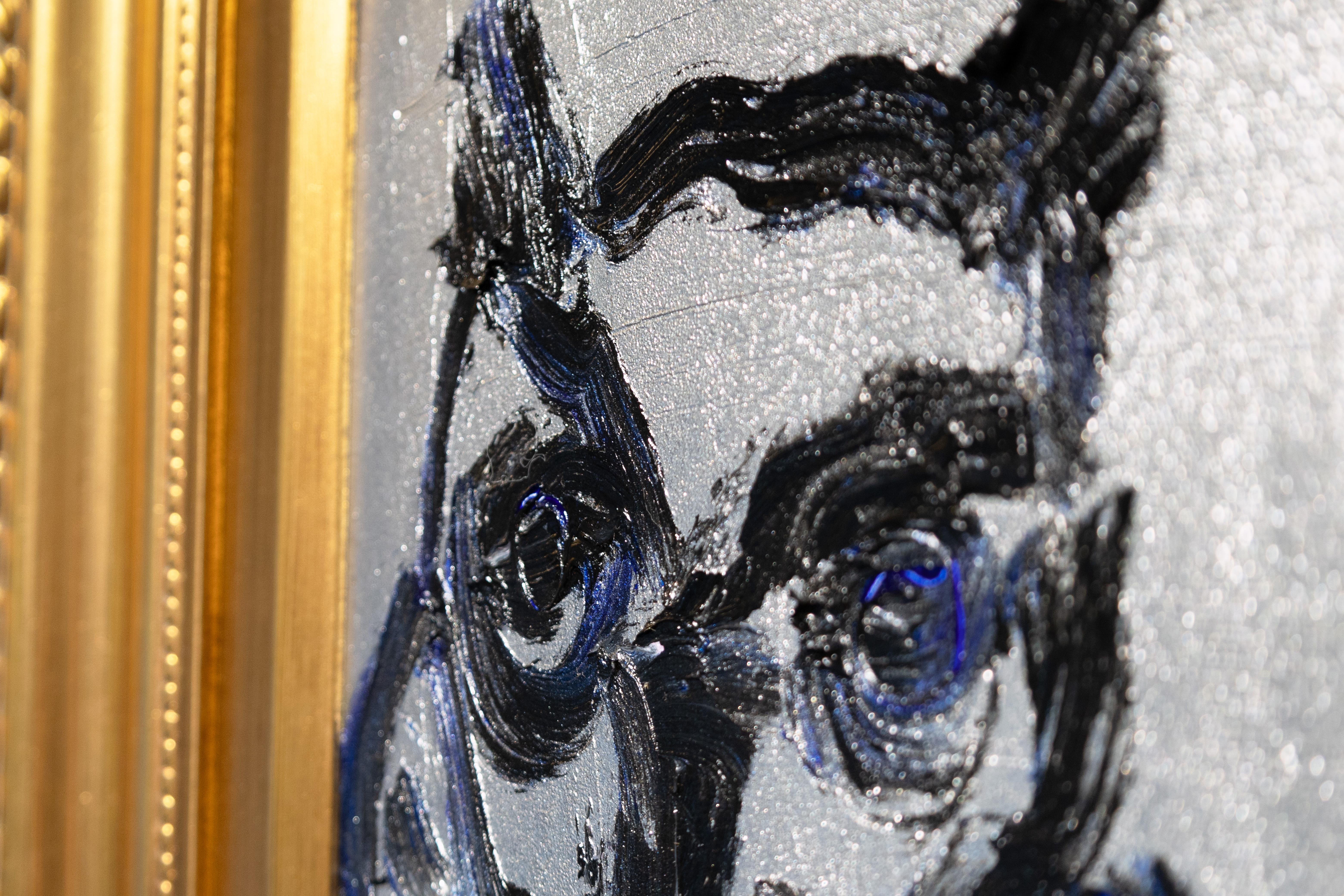 Quadro unico 'Gufo Washington - Painting Neoespressionismo di Hunt Slonem