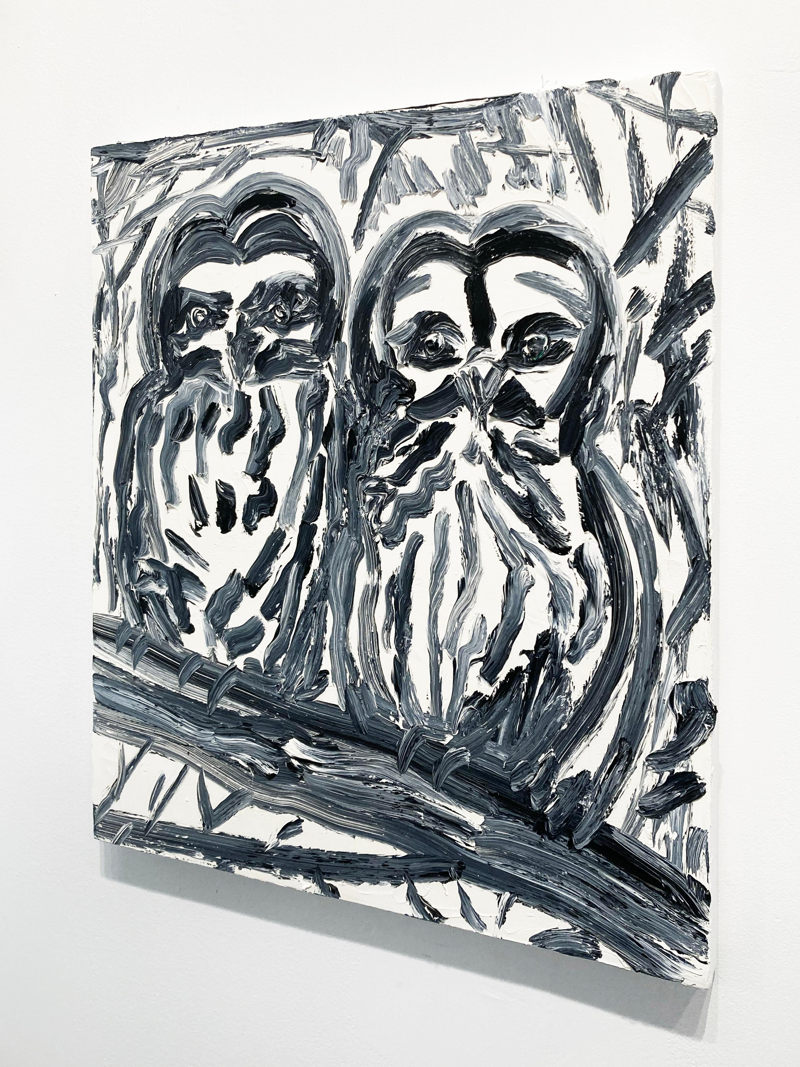 Gufi - Painting Contemporaneo di Hunt Slonem